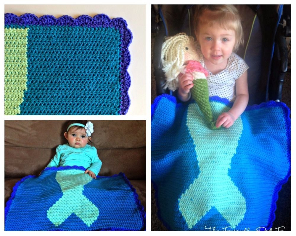 Mermaid Crochet Pattern For Baby Create Your Own Crocheted Mermaid Blanket With These Free Patterns
