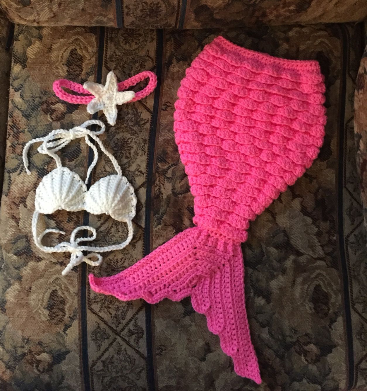 Mermaid Crochet Pattern For Baby Crochet Newborn Mermaid Tail Cocoon Set More Crochet Pinterest