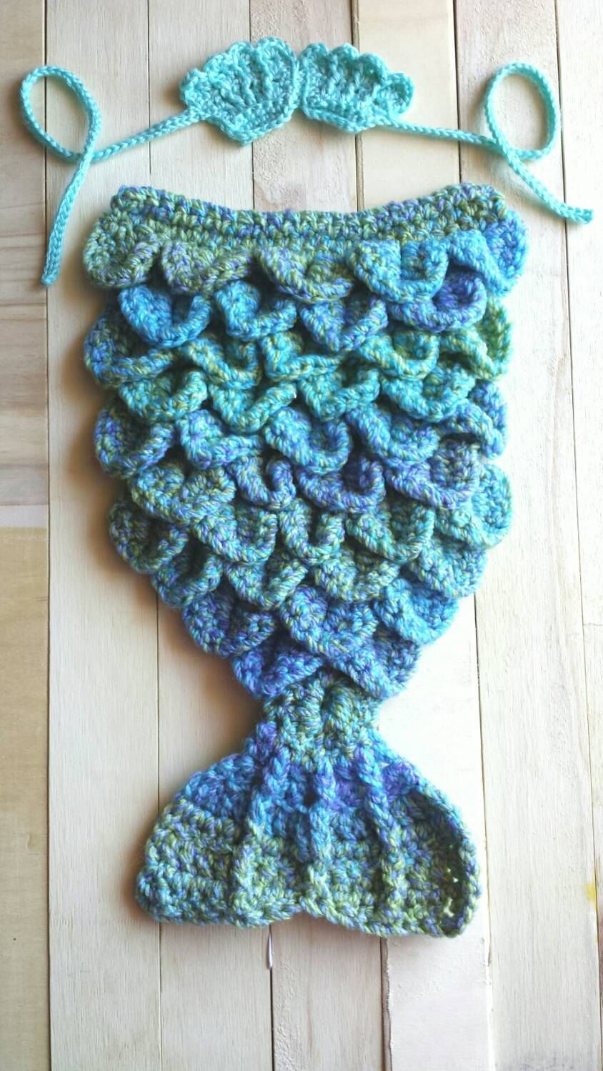 Mermaid Crochet Pattern For Baby Mermaid Tail Photo Prop Crochet Infant Mermaid Ba Mermaid