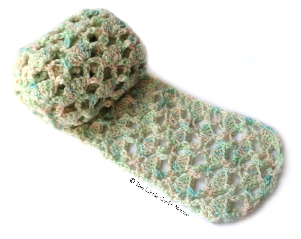 Mesh Scarf Crochet Pattern Shell Mesh Scarf The Little Craft Mouse