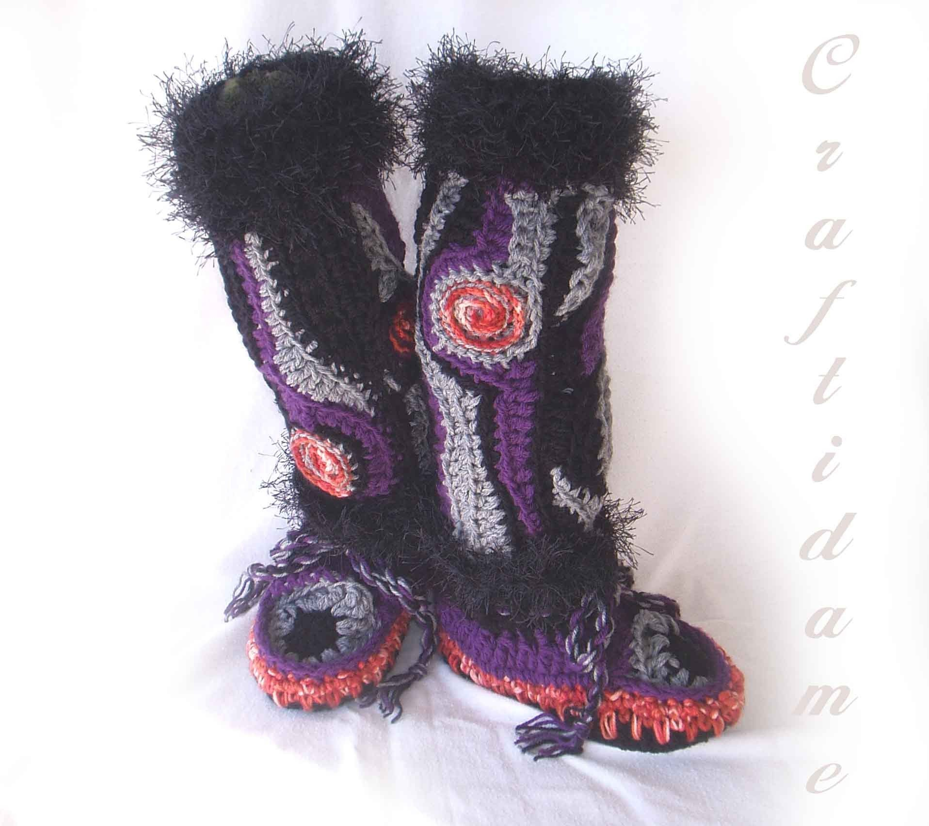 Moccasin Crochet Pattern Crochet Moccasin Patterns For Adults Use Our Free Crochet Pattern