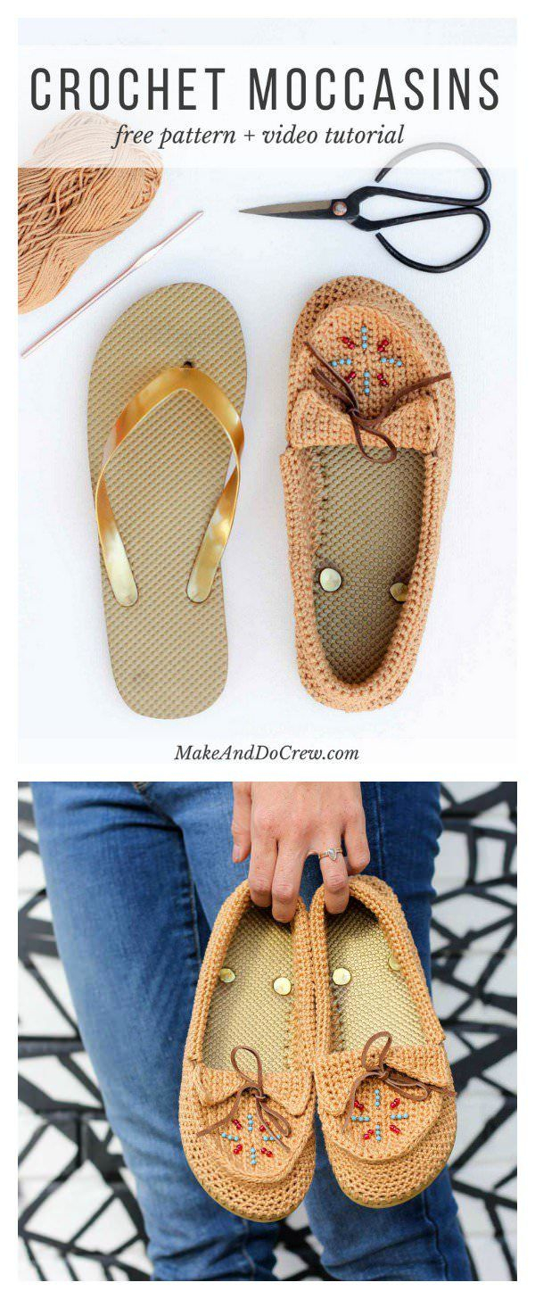 Moccasin Crochet Pattern Crochet Moccasins With Pattern Brightly Designed For Everyday Best