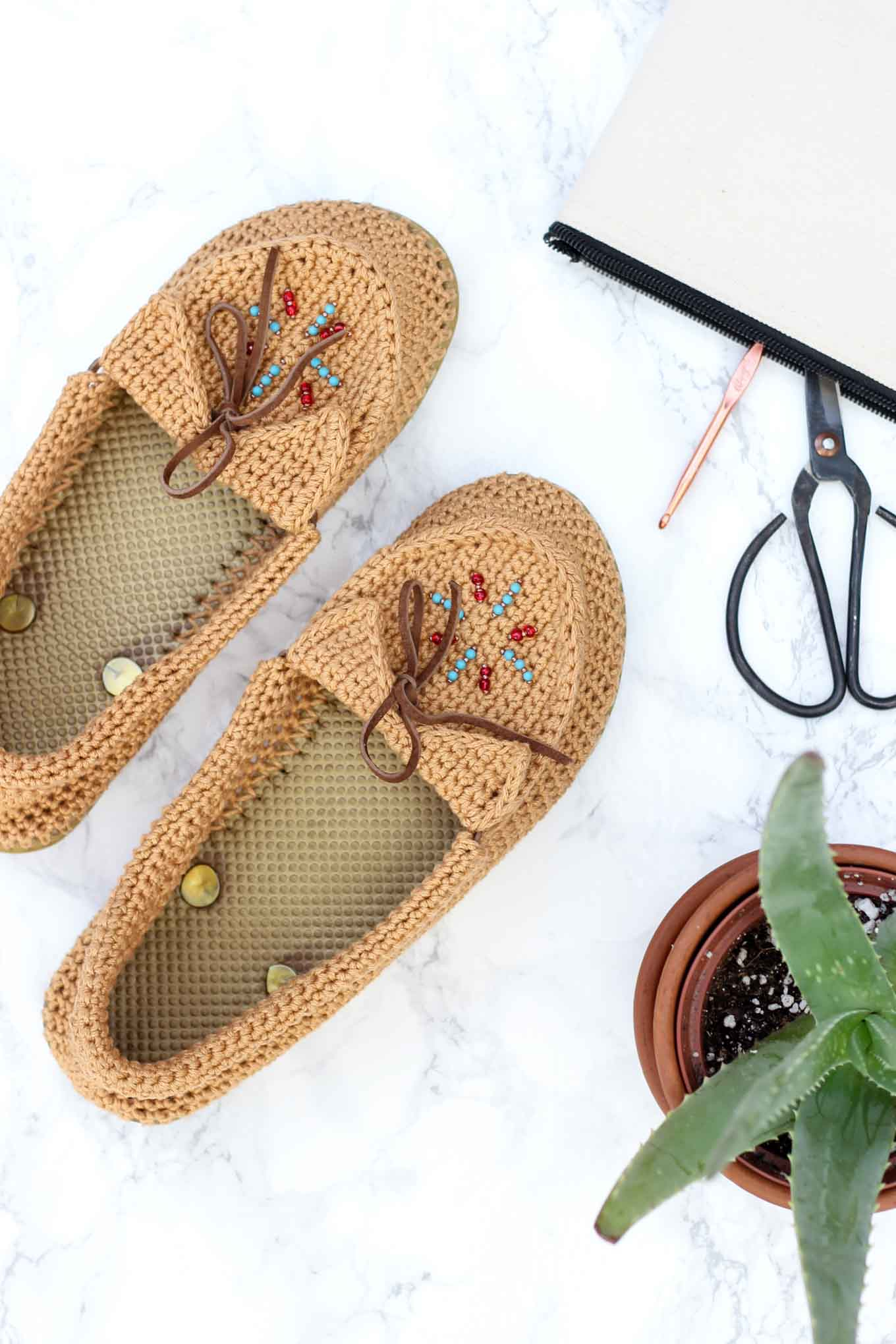 Moccasin Crochet Pattern Crochet Shoes With Flip Flop Soles Free Moccasin Pattern