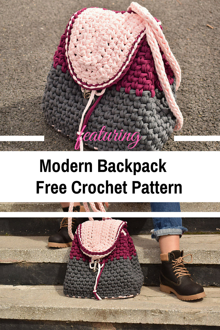 Modern Crochet Patterns Free Modern Backpack Free Crochet Pattern For All Seasons Knit And