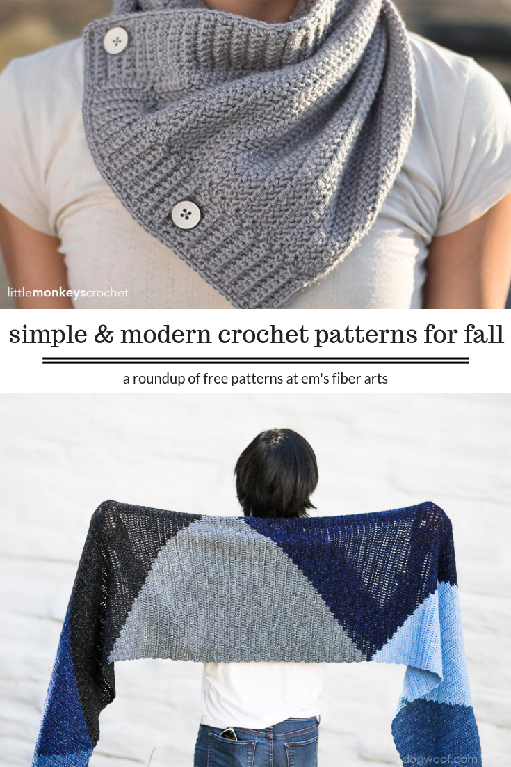 Modern Crochet Patterns Free Simple And Modern Free Crochet Patterns For Fall Ems Fiber Arts