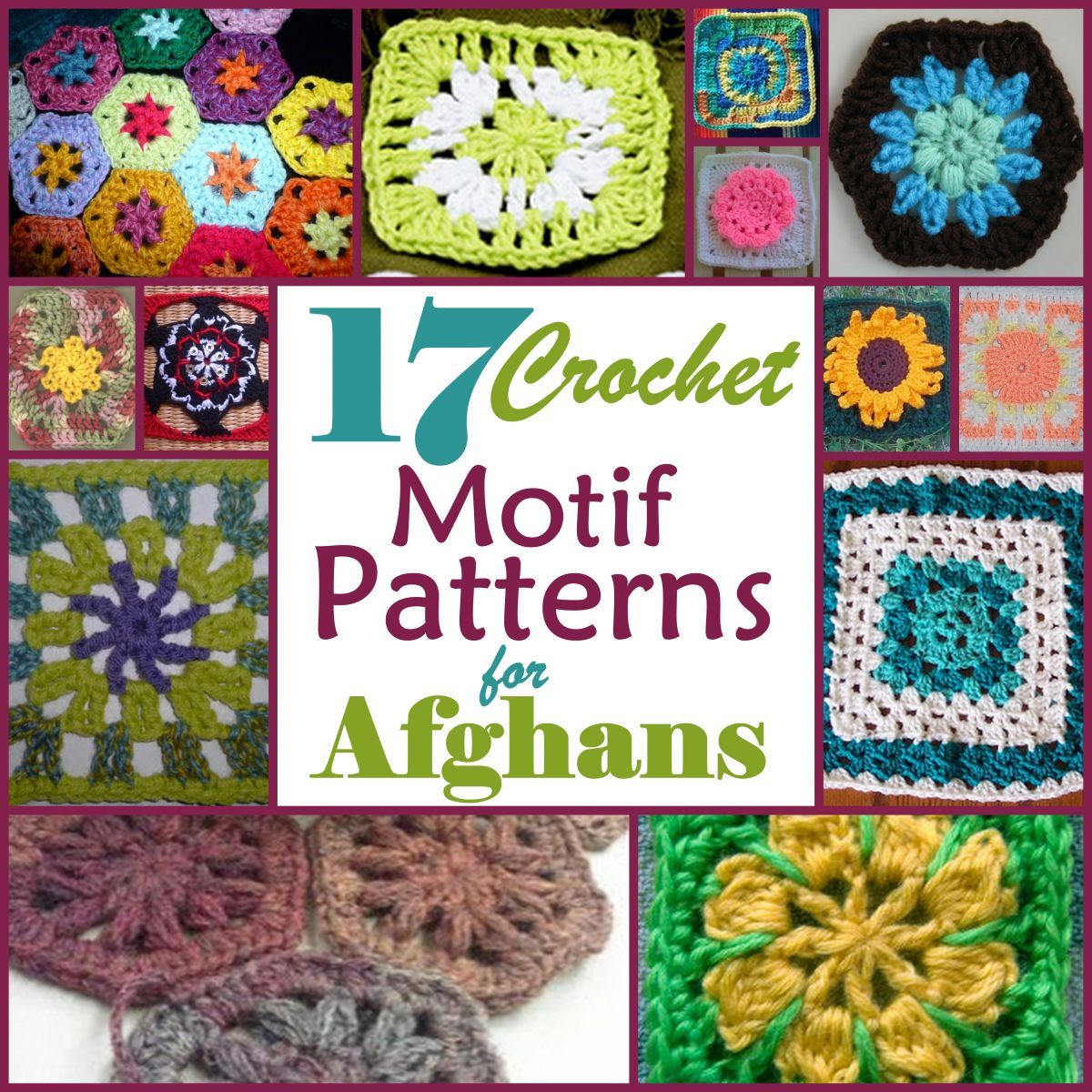 Motif Patterns Crochet 17 Motif Crochet Patterns For Afghans Allfreecrochetafghanpatterns
