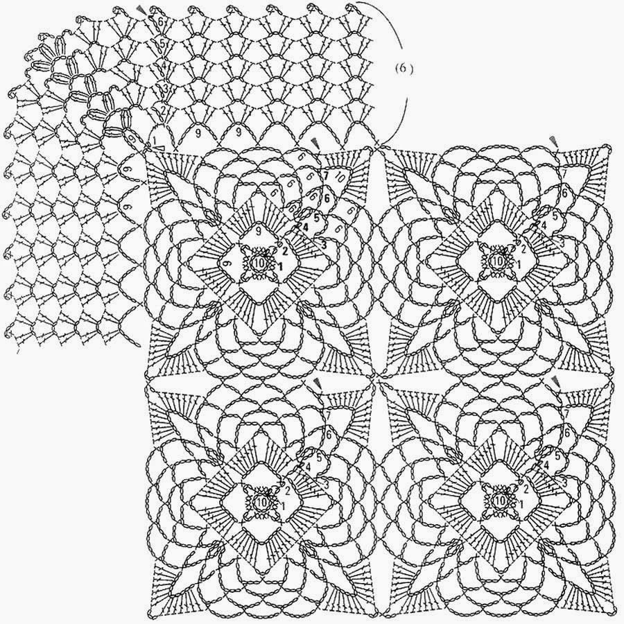 Motif Patterns Crochet Crochet Patterns Crochet Pattern Of Tablecloth Or Bedspread