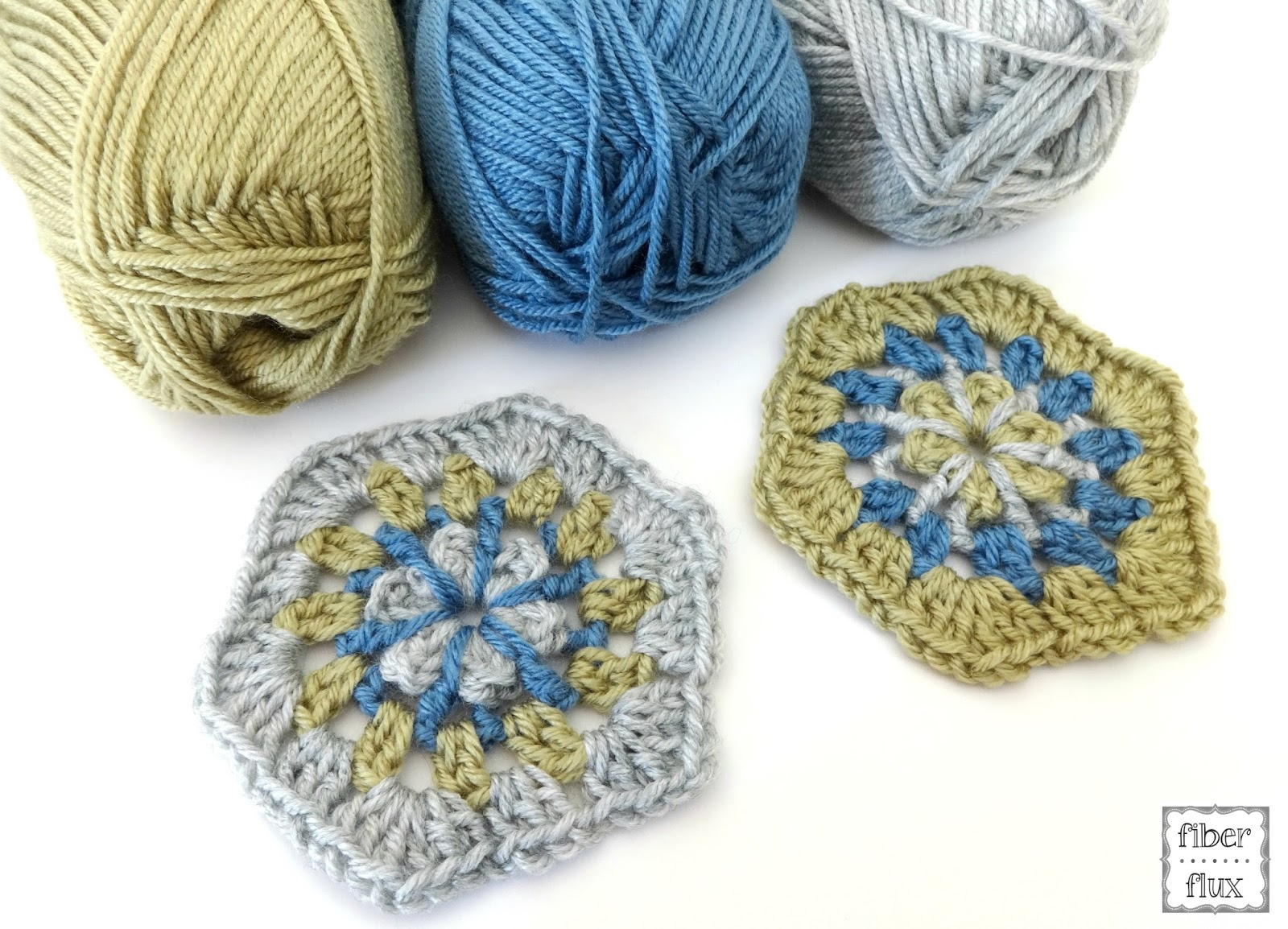 Motif Patterns Crochet Fiber Flux Free Crochet Patternstrawflower Hexagon Motif