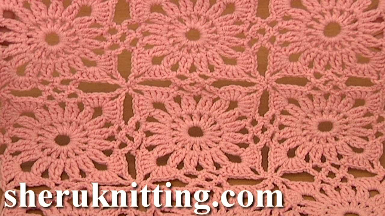 Motif Patterns Crochet Invisible Method Of Square Motif Joining Crochet Tutorial 4 Part 2