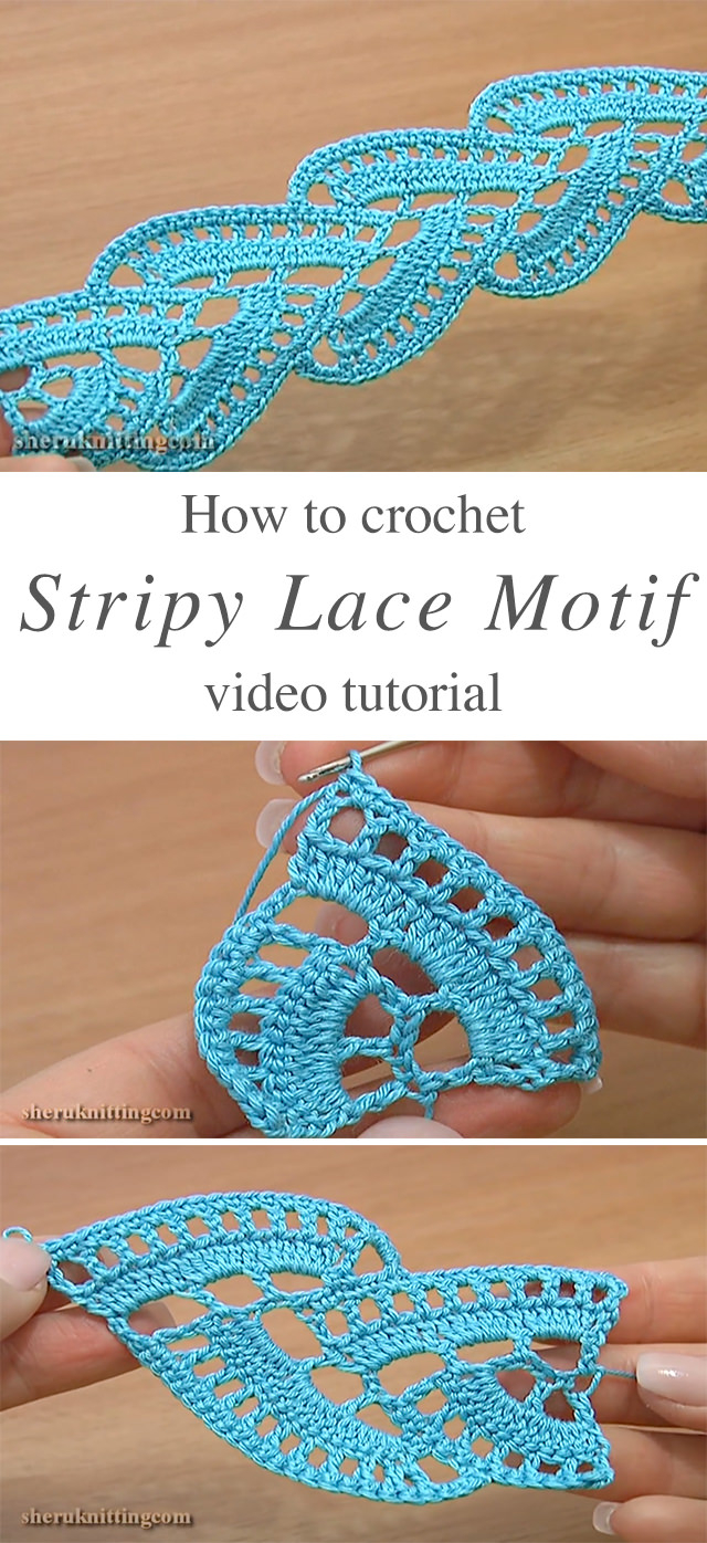 Motif Patterns Crochet Stripy Lace Crochet Motif You Can Easy Learn Crochetbeja