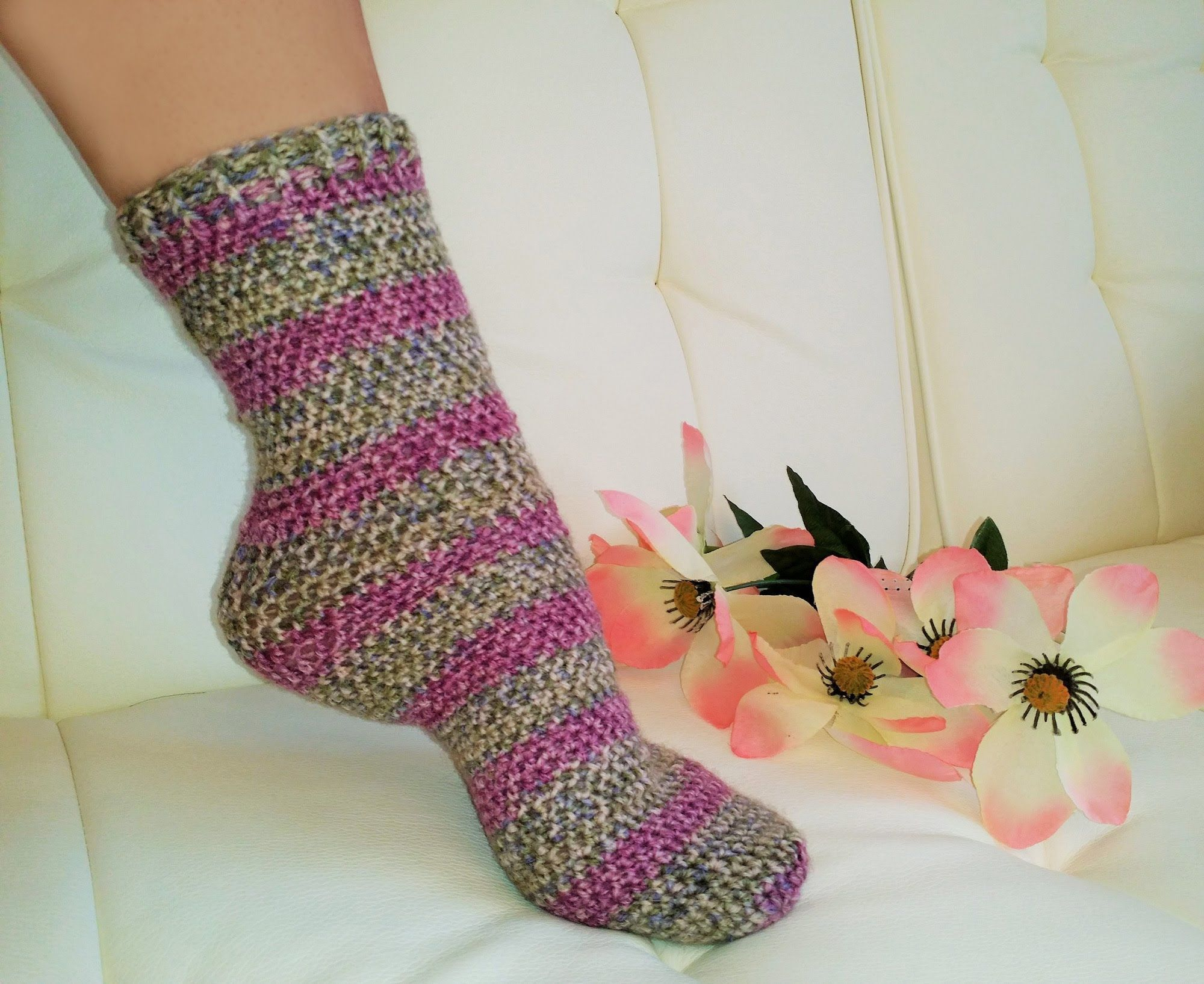 Pattern For Crochet Socks Crochet Glamas Easiest Tube Socks Everrrr Crochet Knitteach