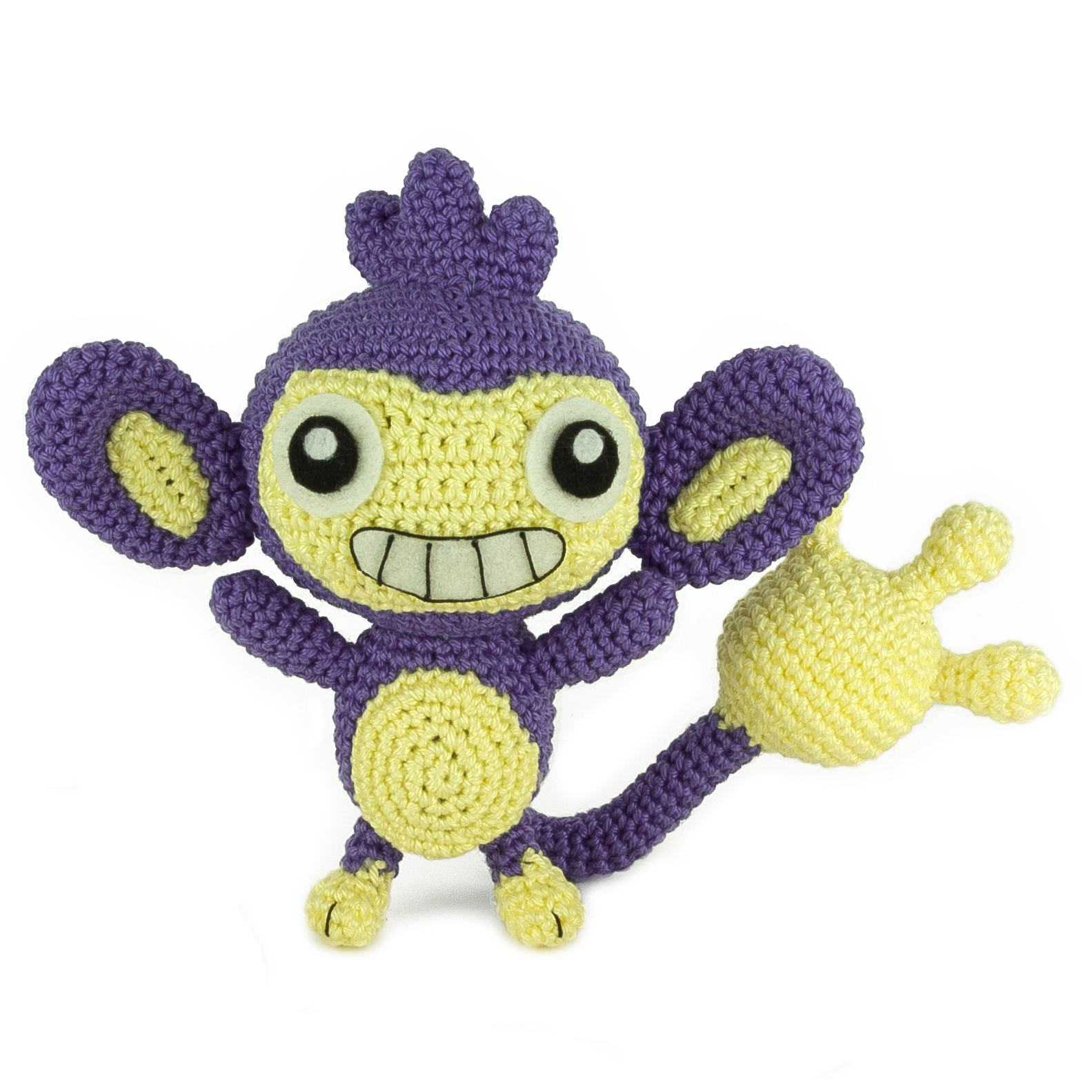 Pokemon Crochet Patterns Crochet Pattern Aipom Sabrinas Crochet