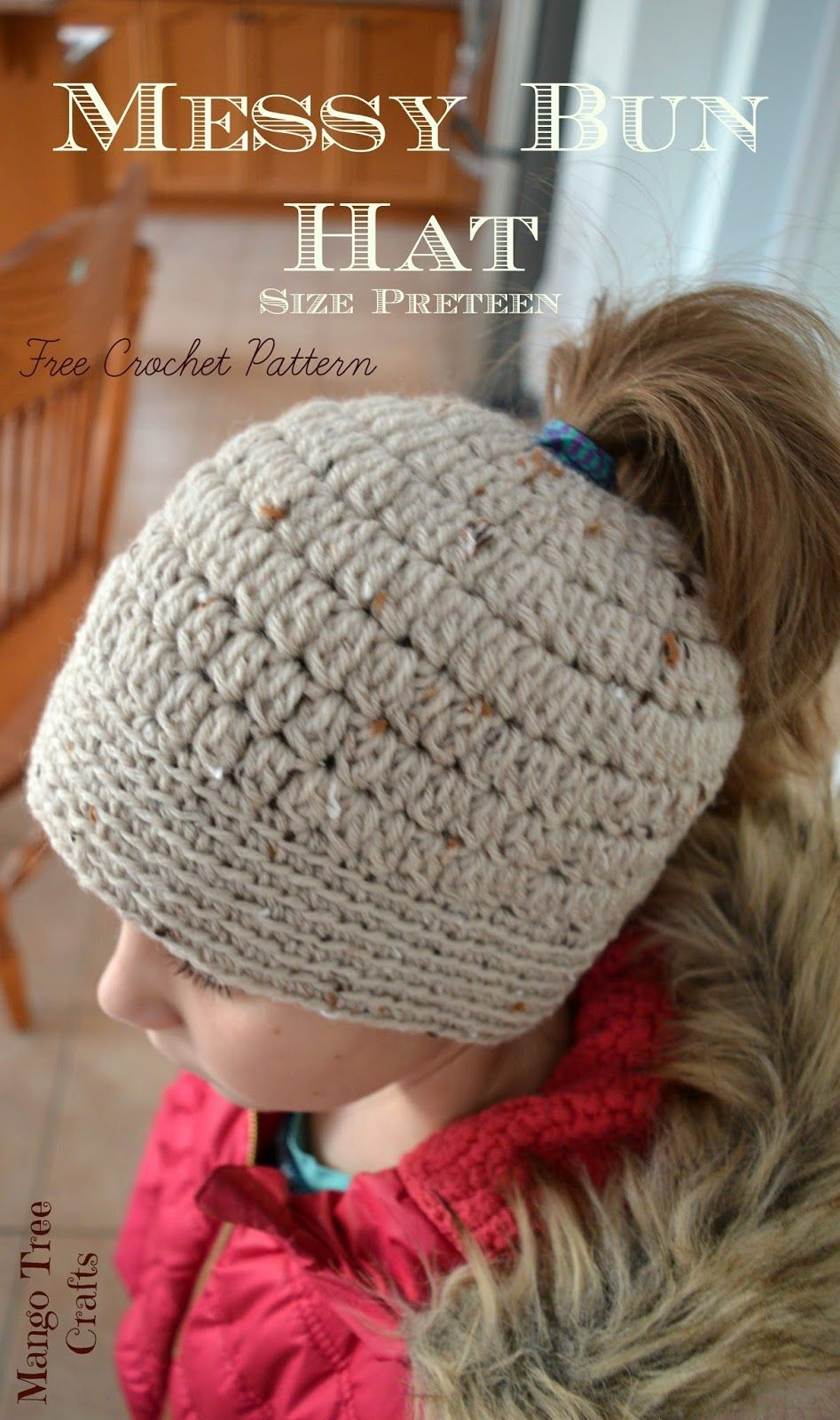 Ponytail Crochet Hat Pattern Free Messy Bun Hairstyle Has Been A Huge Hit In 2016 Many Crochet Messy