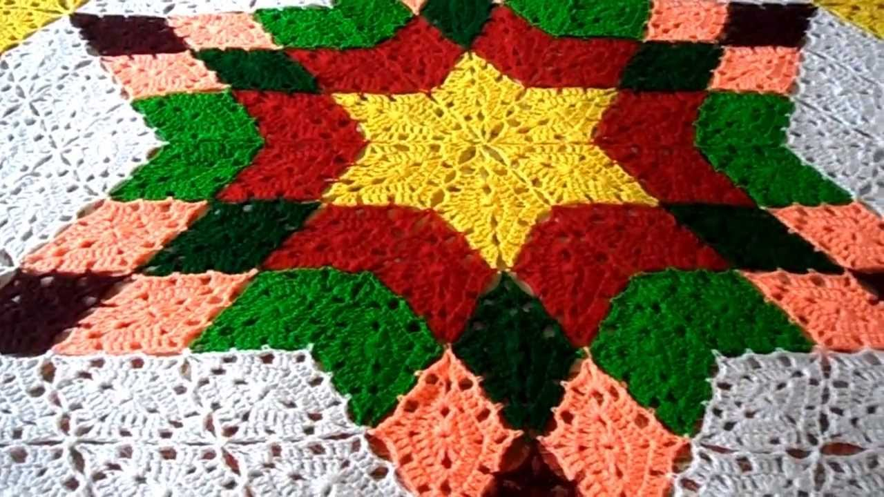 Prairie Star Crochet Pattern Crochet Prairie Star Afghan Shawl Youtube