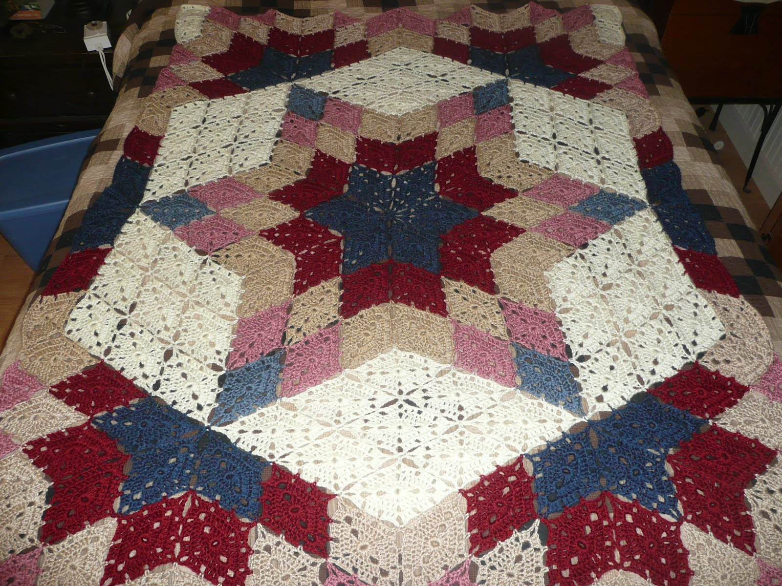 Prairie Star Crochet Pattern Free Crochet Pattern For Star Afghan Pakbit For