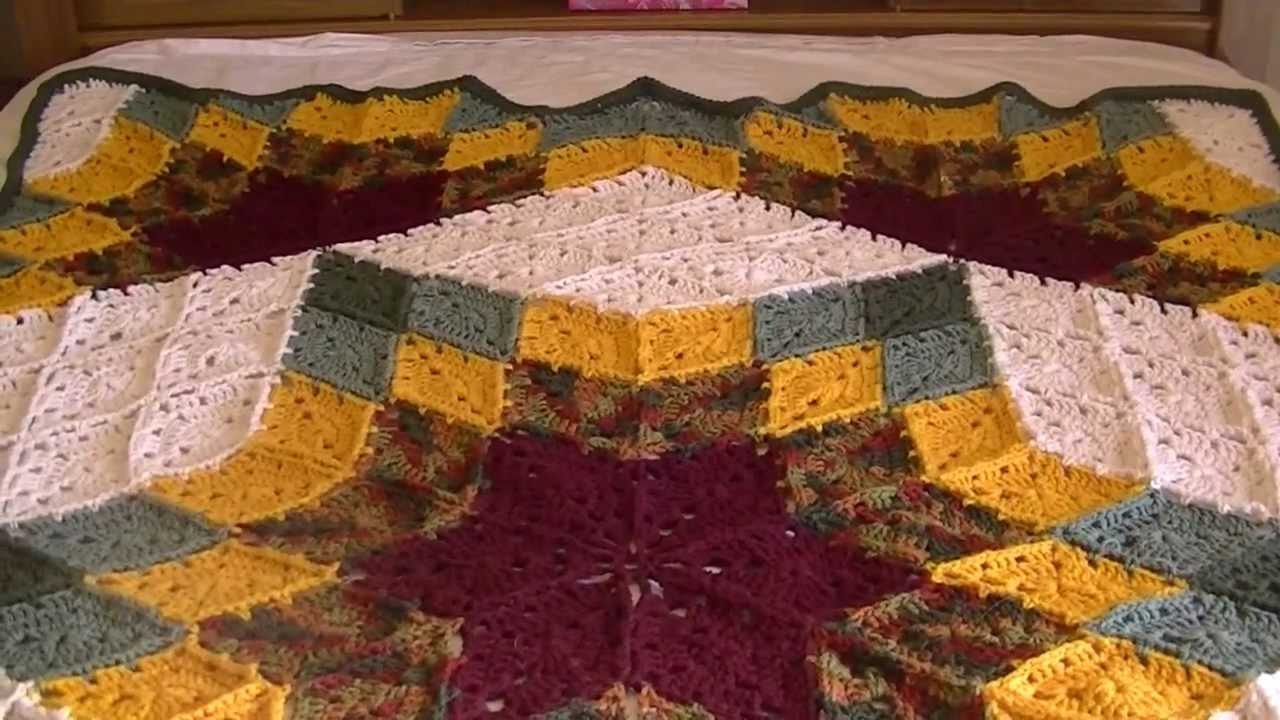 Prairie Star Crochet Pattern Prairie Star Afghan Youtube