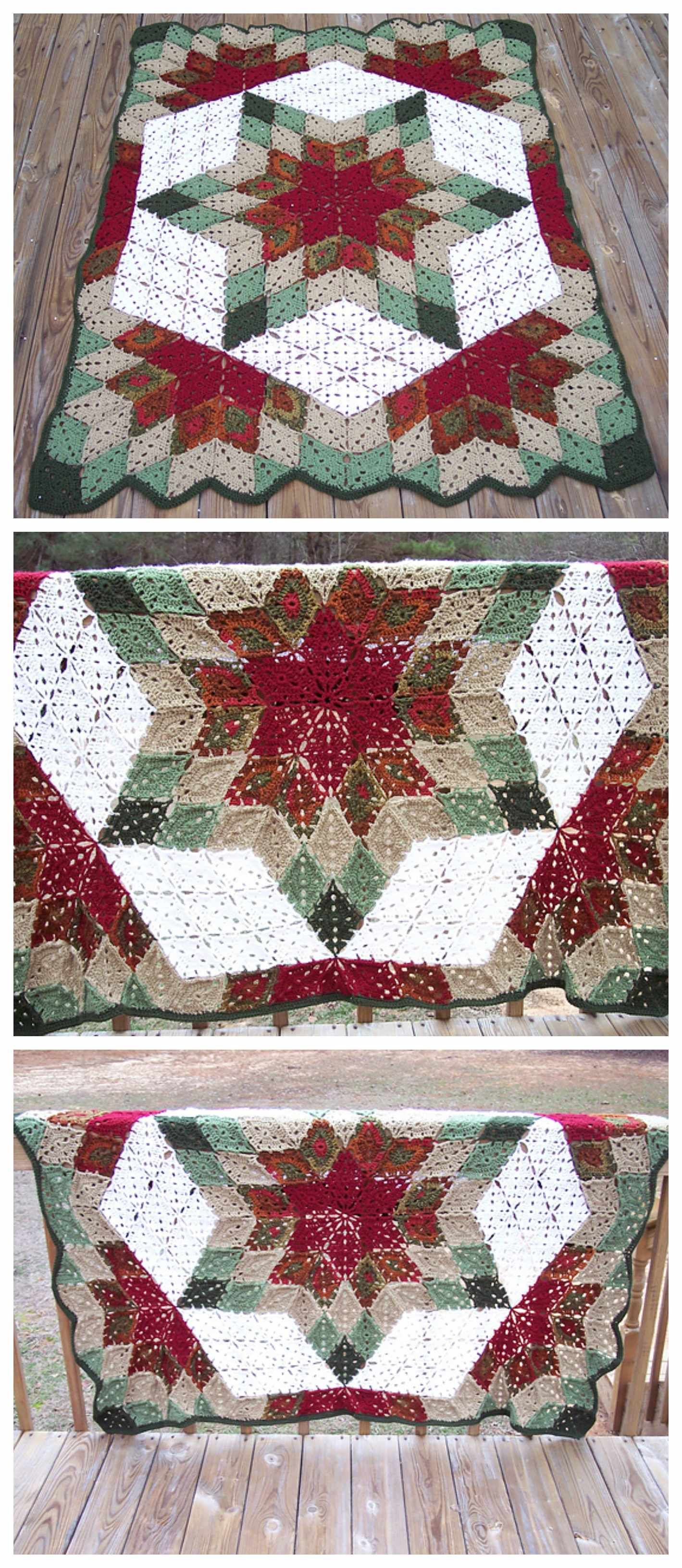 Prairie Star Crochet Pattern Prairie Star Throw Craft Ideas Crochet Crochet Patterns