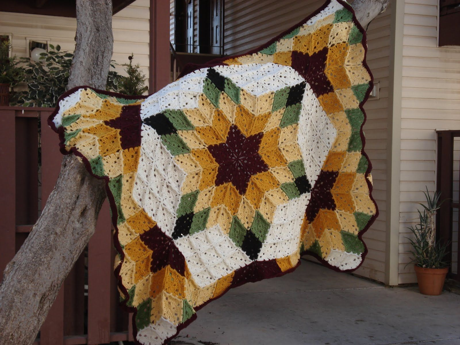Prairie Star Crochet Pattern This This Is A Sweet Crochet Take On A Quilting Look Love It