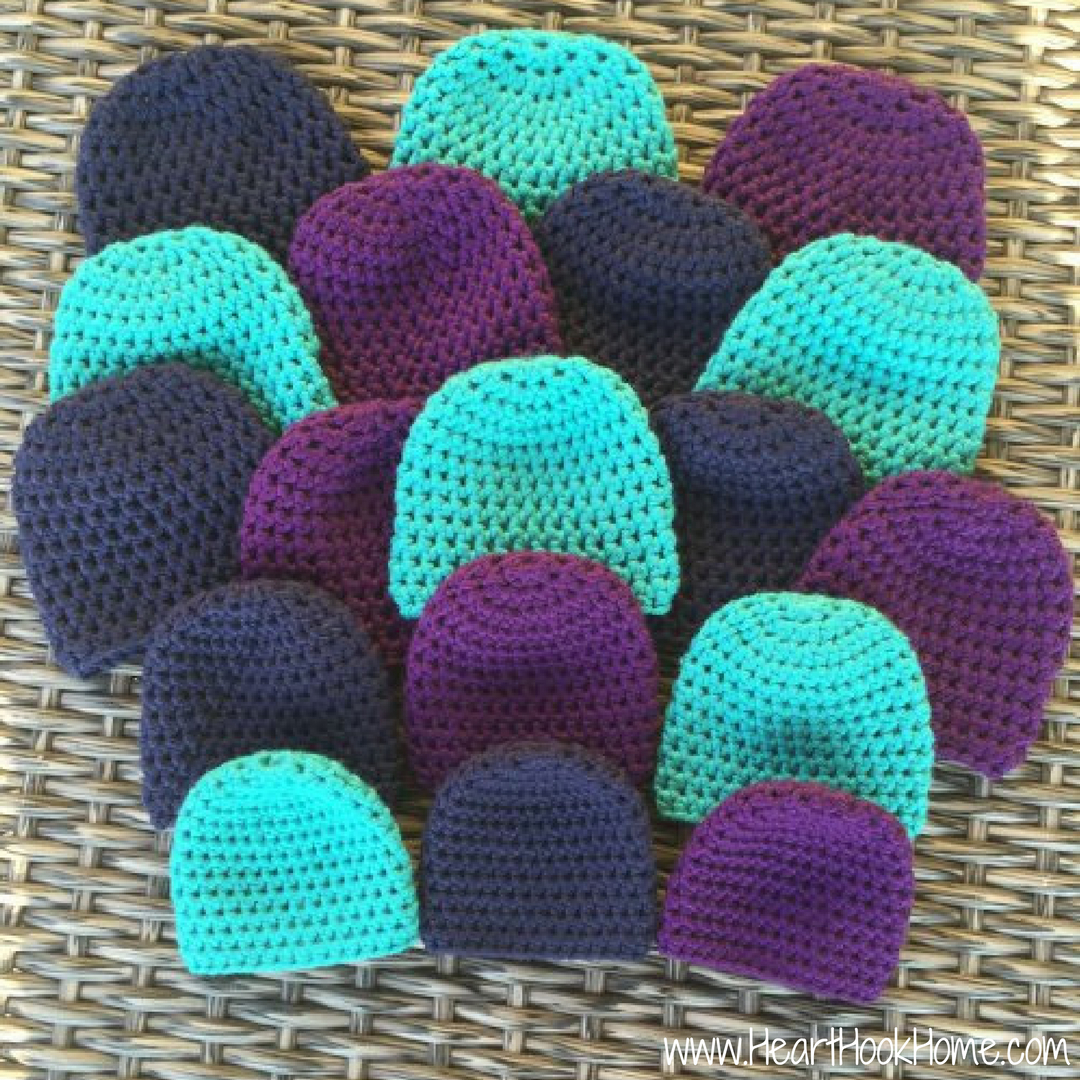 Preemie Crochet Hat Pattern Beanie Hat For Preemie Babies Free Crochet Pattern