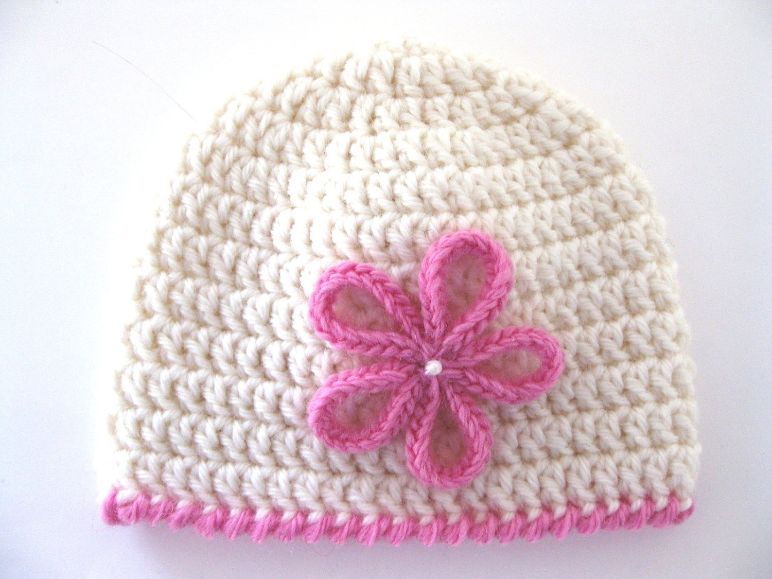 Preemie Crochet Hat Pattern Pattern Preemie Crochet Hat Flower Pdf Girl Ba Edging White Etsy