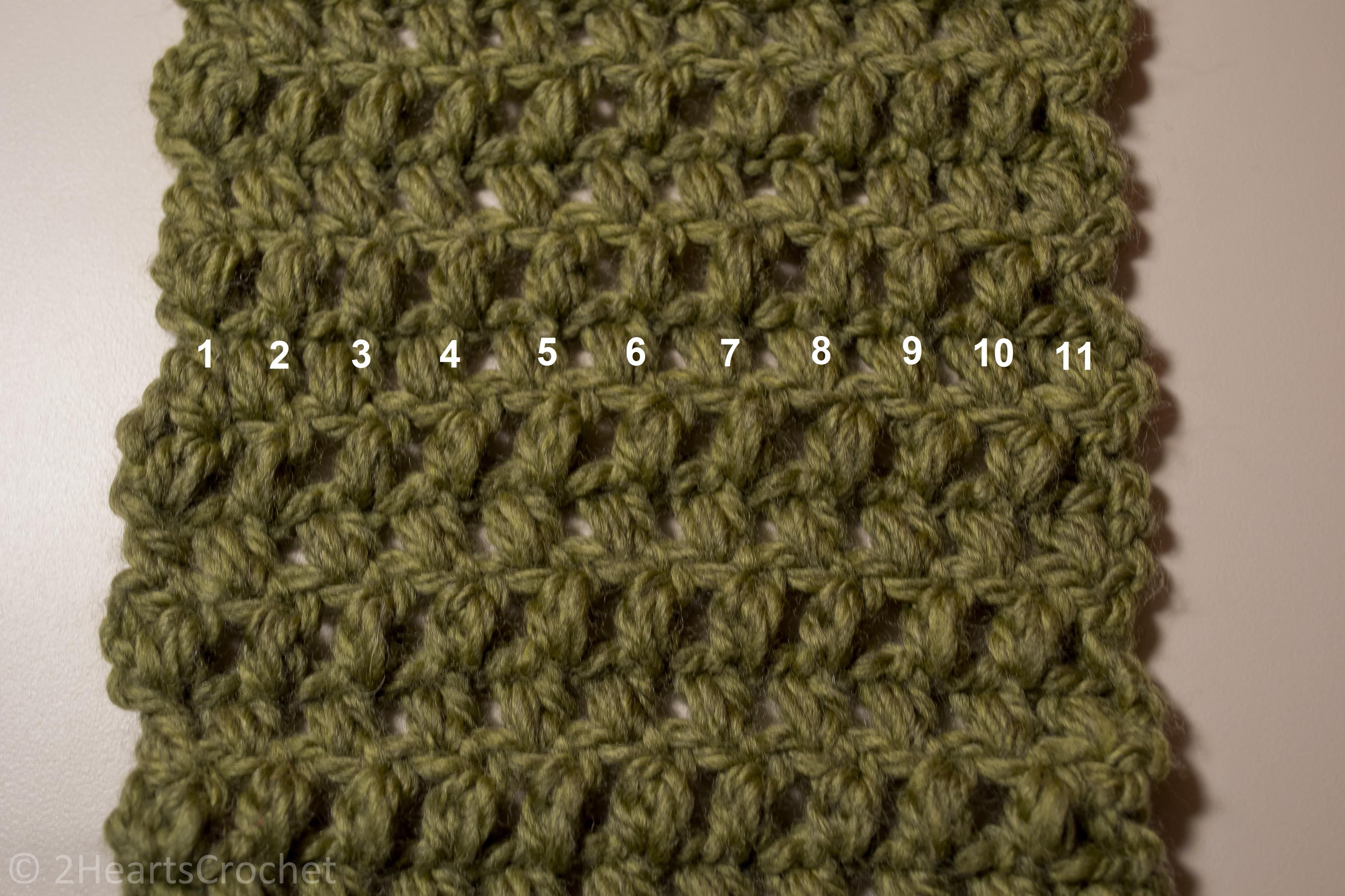 Puff Stitch Scarf Crochet Pattern Cozy Puff Stitch Scarf