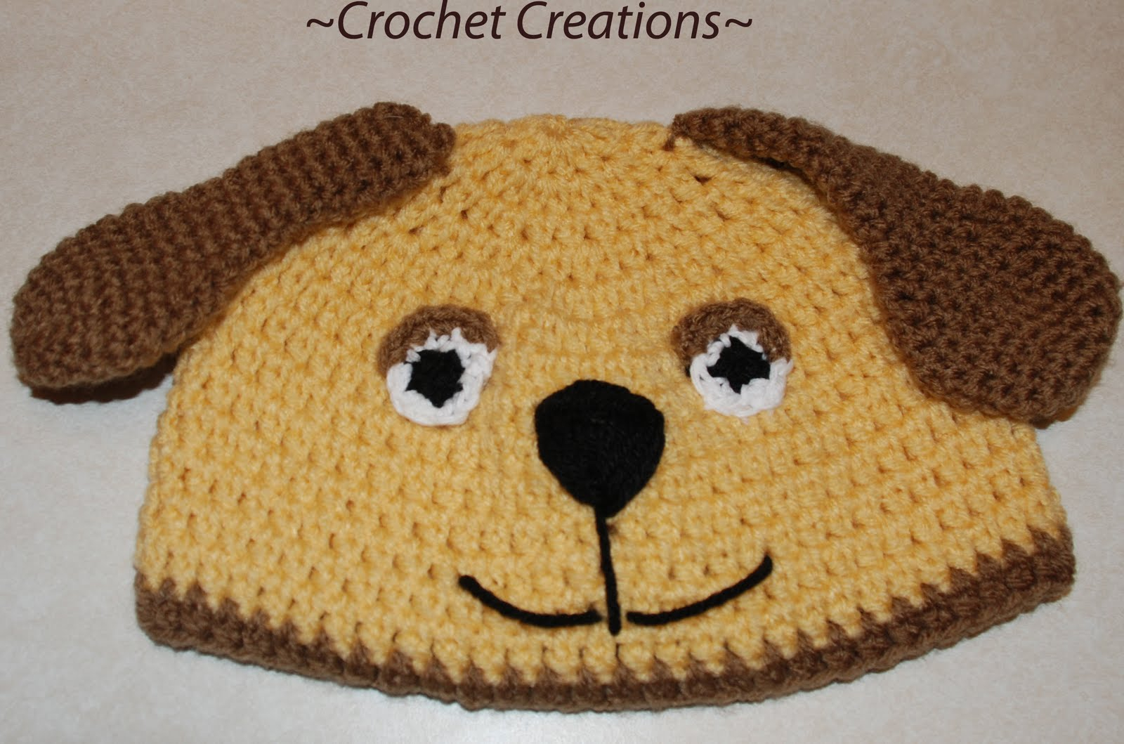 Puppy Dog Crochet Hat Pattern Amys Crochet Creative Creations Crochet Puppy Dog Hat All Sizes