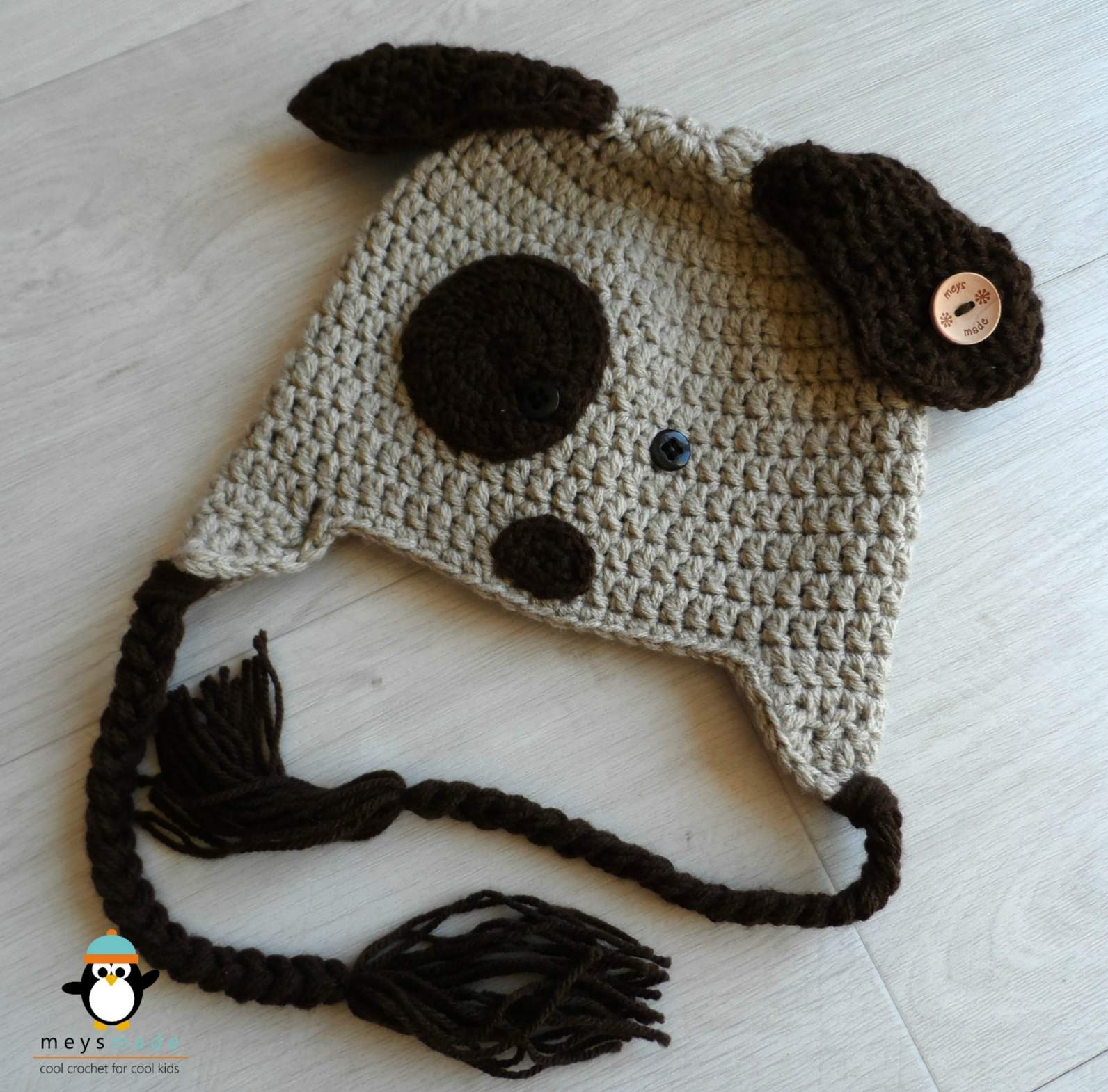Puppy Dog Crochet Hat Pattern Crochet Puppy Dog Earflap Hat Felt