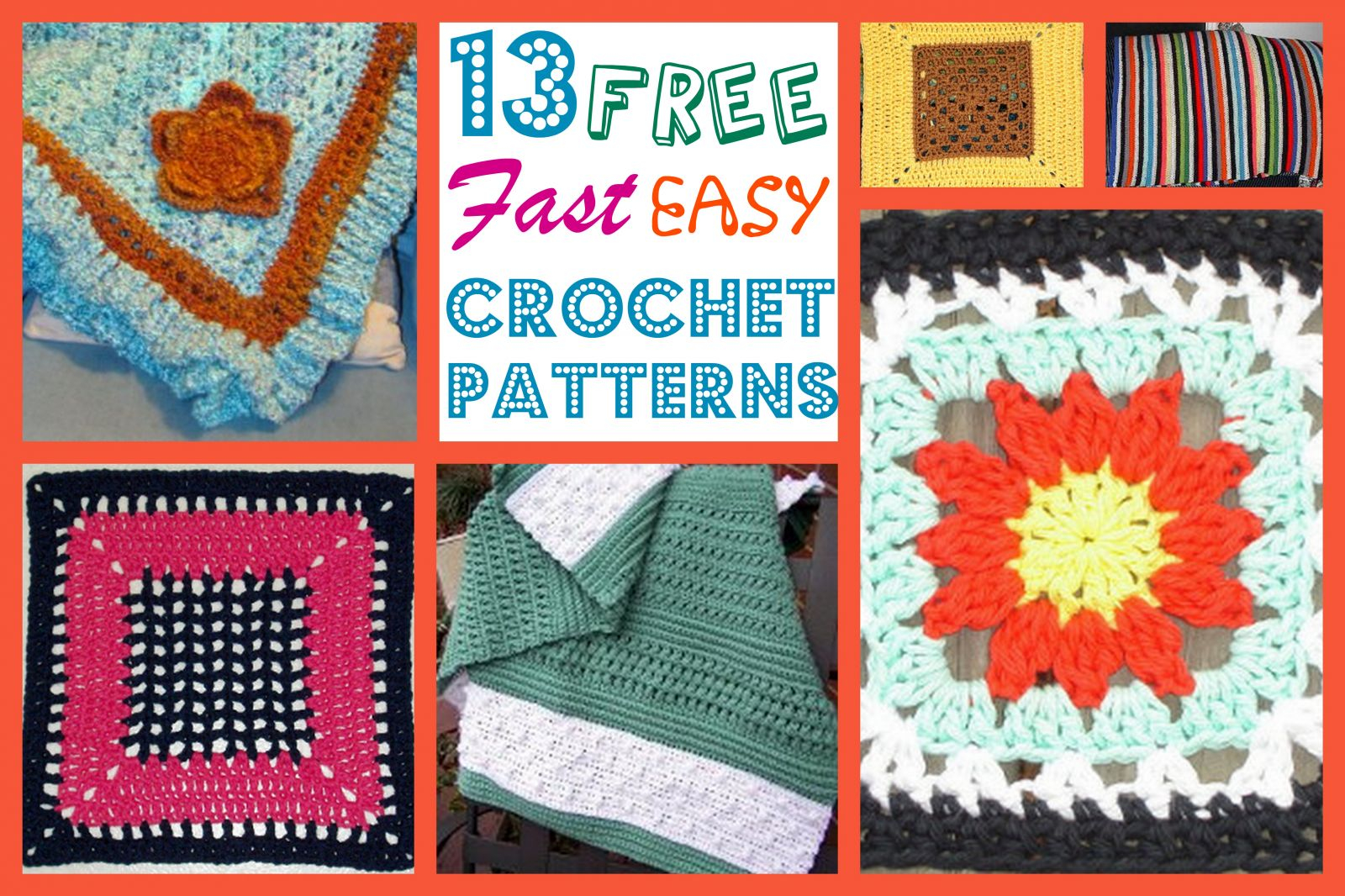 Quick And Easy Crochet Patterns 13 Free Fast Easy Crochet Patterns Allfreecrochetafghanpatterns