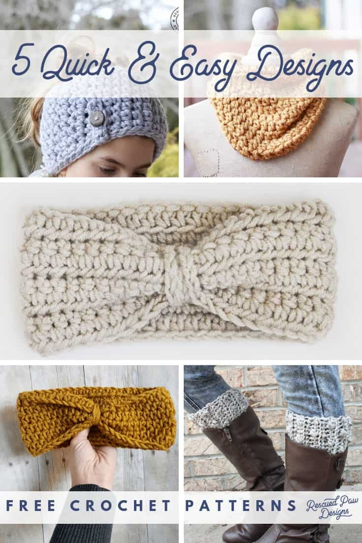 Quick And Easy Crochet Patterns 5 Quick Easy Crochet Patterns To Make Free Quick Scarf Hat Pattern