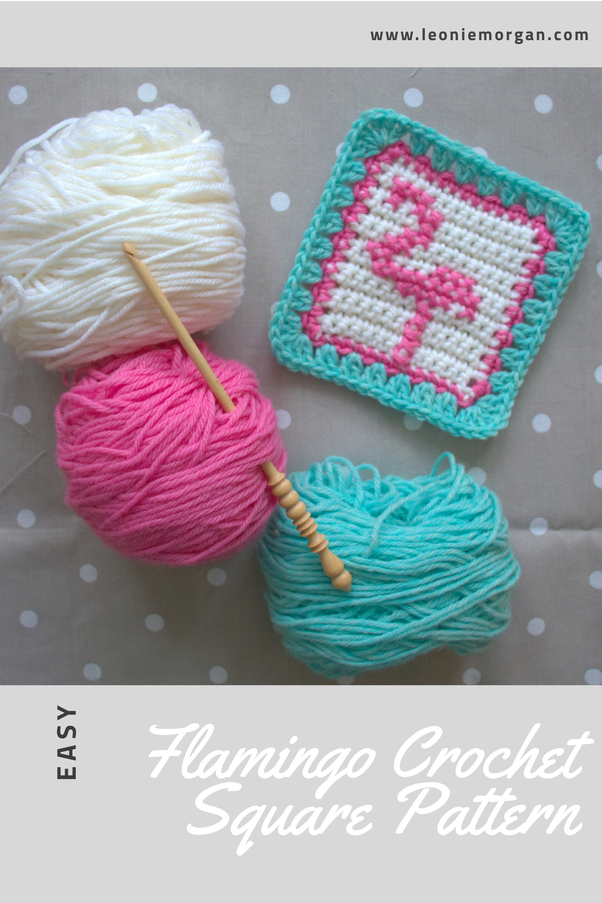 Quick And Easy Crochet Patterns Flamingo Square Easy Crochet Pattern Woolnhook Leonie Morgan