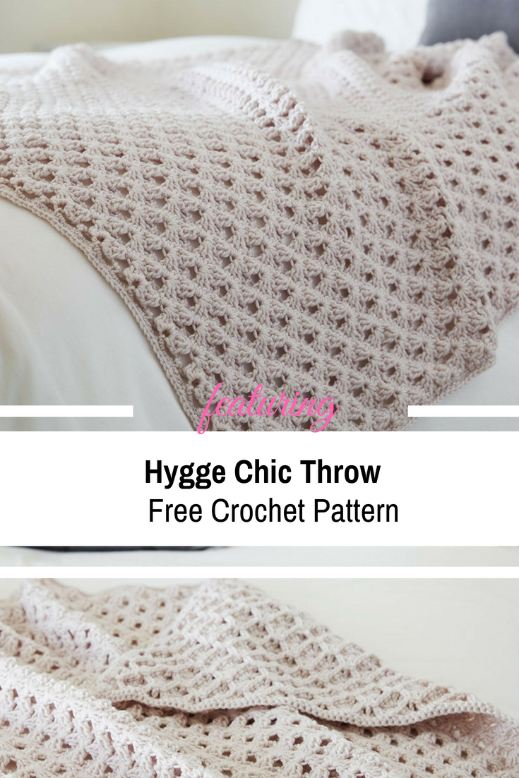 Redheart Free Crochet Patterns Modern Hygge Chic Throw Will Add Warmth And Depth To Any Home Design