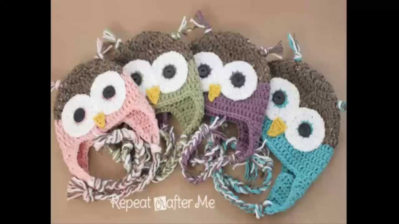 Repeat Crafter Me Crochet Owl Hat Pattern Crochet Owl Hat Pattern In Newborn Adult Sizes Youtube