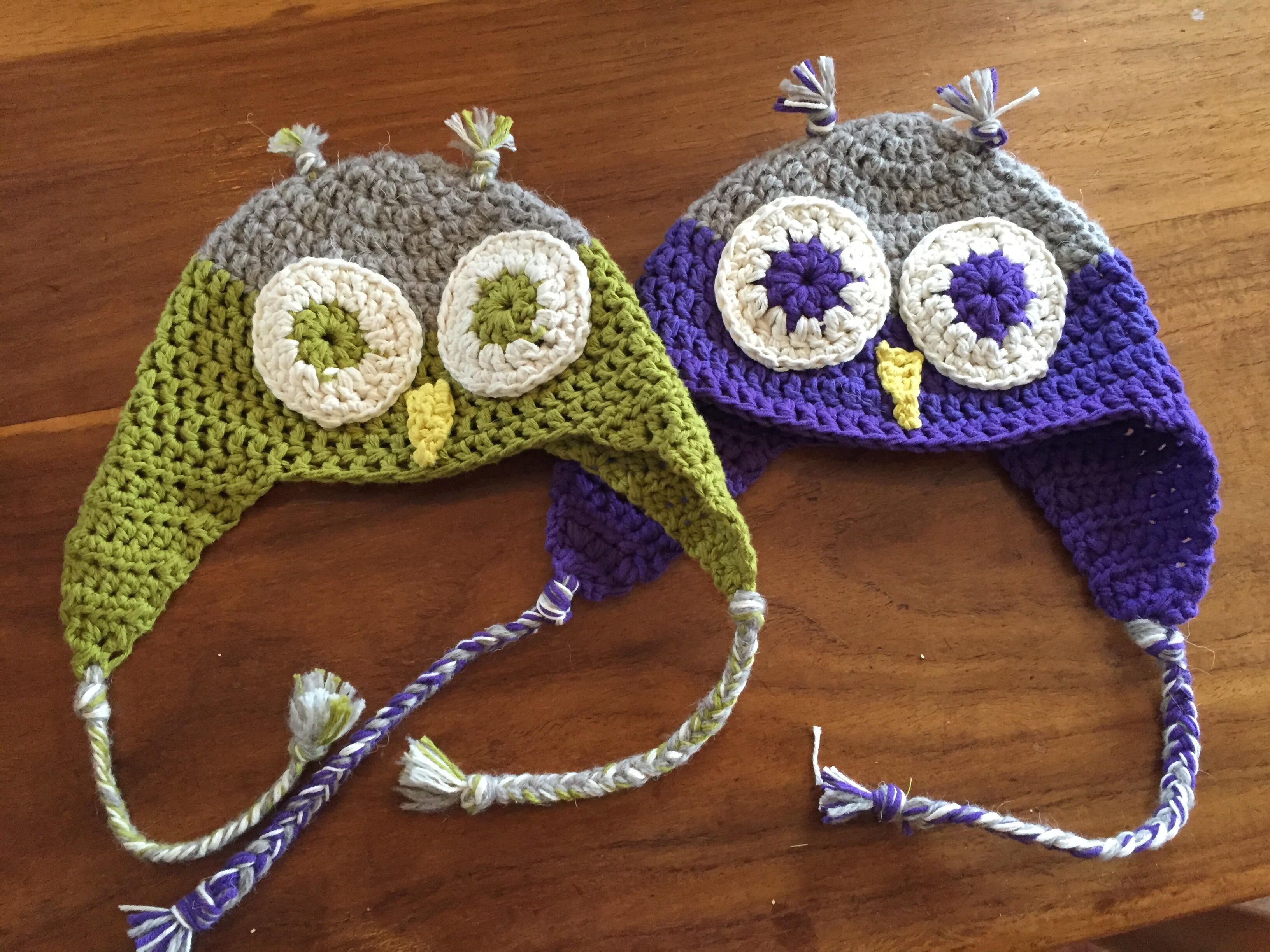 Repeat Crafter Me Crochet Owl Hat Pattern Crochet Owl Hats For Twincesses Dodgy Zebra