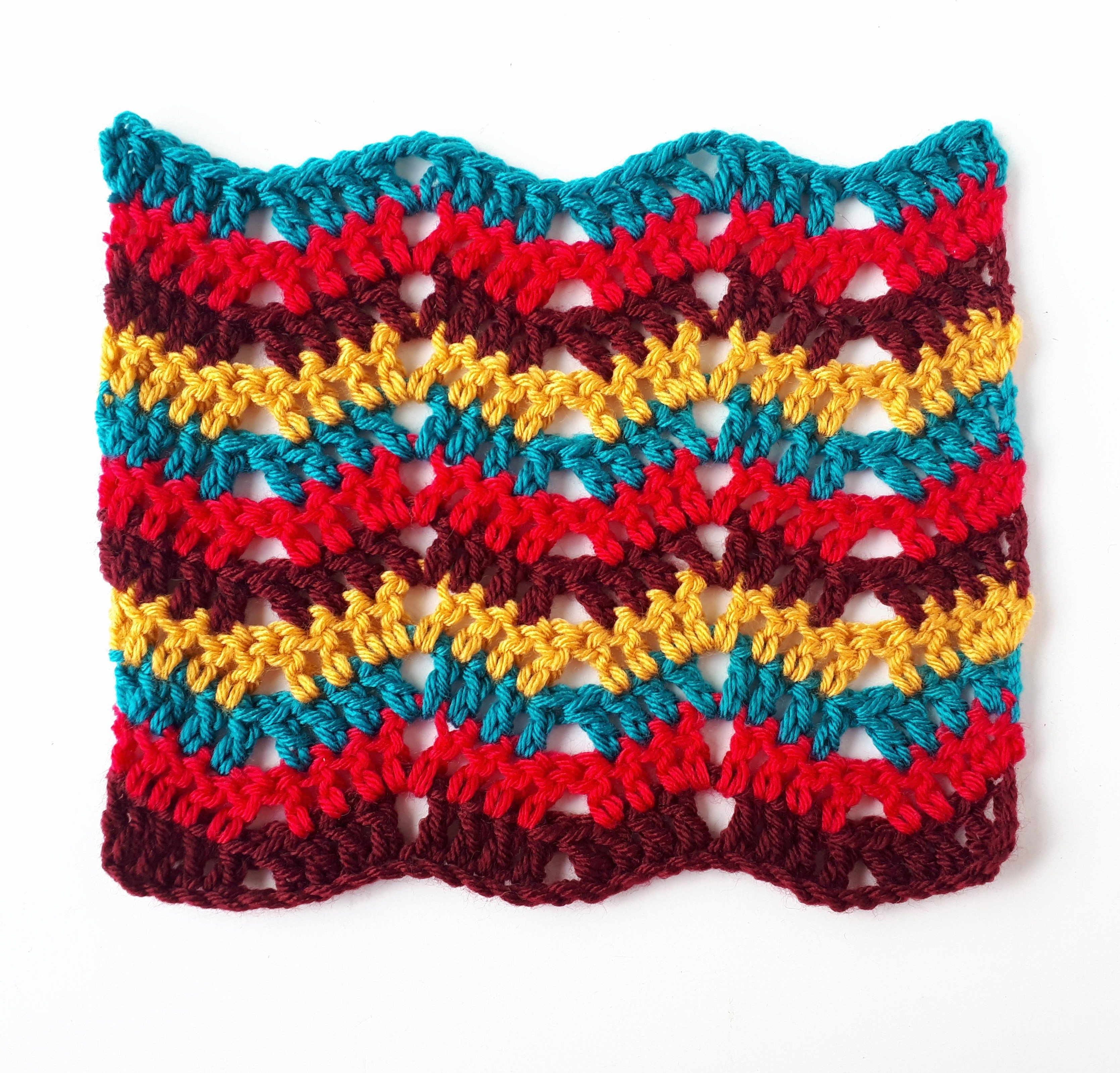 Ripple Pattern Crochet Easy Crochet Ripple Stitch Tutorial