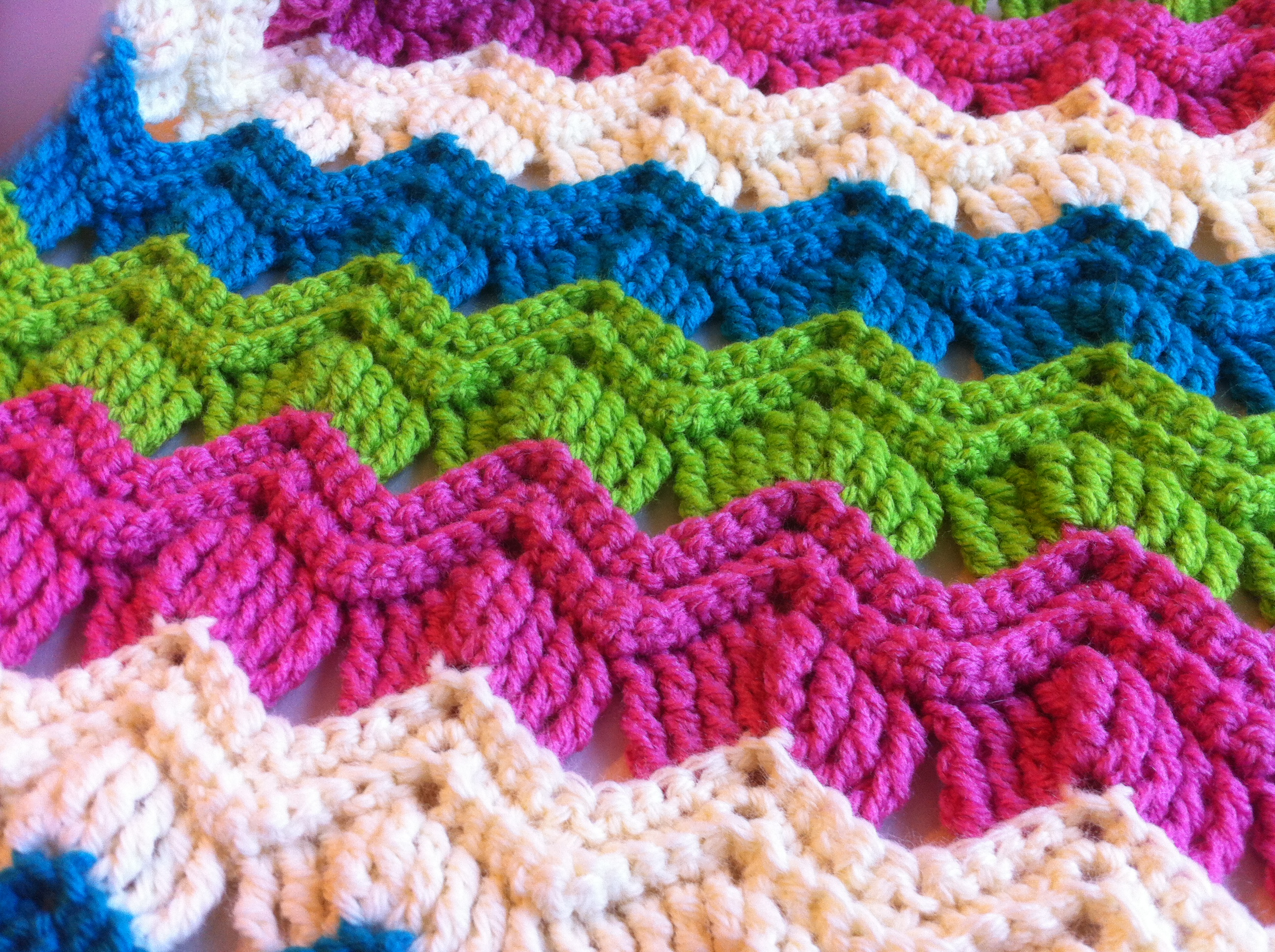 Ripple Pattern Crochet Free Crochet Pattern Vintage Ripple Fan Scarf