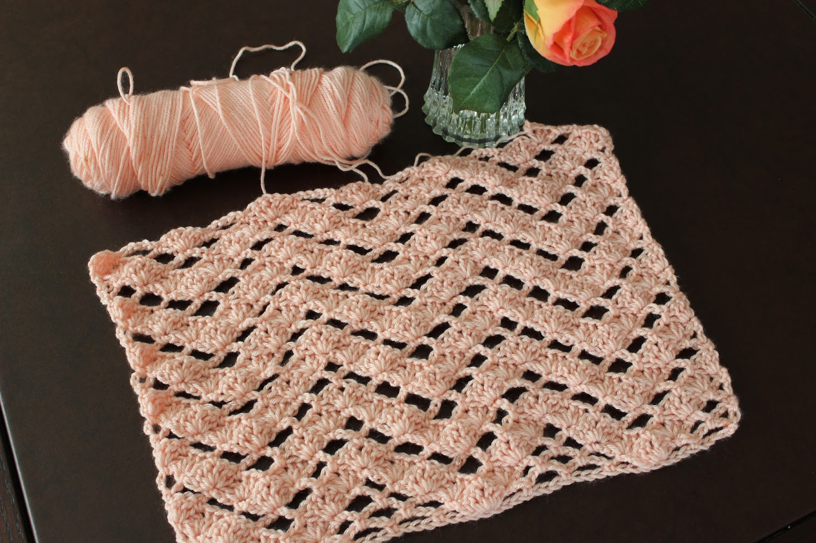 Ripple Pattern Crochet Lacy Crochet Lacy Ripple Crochet Stitch