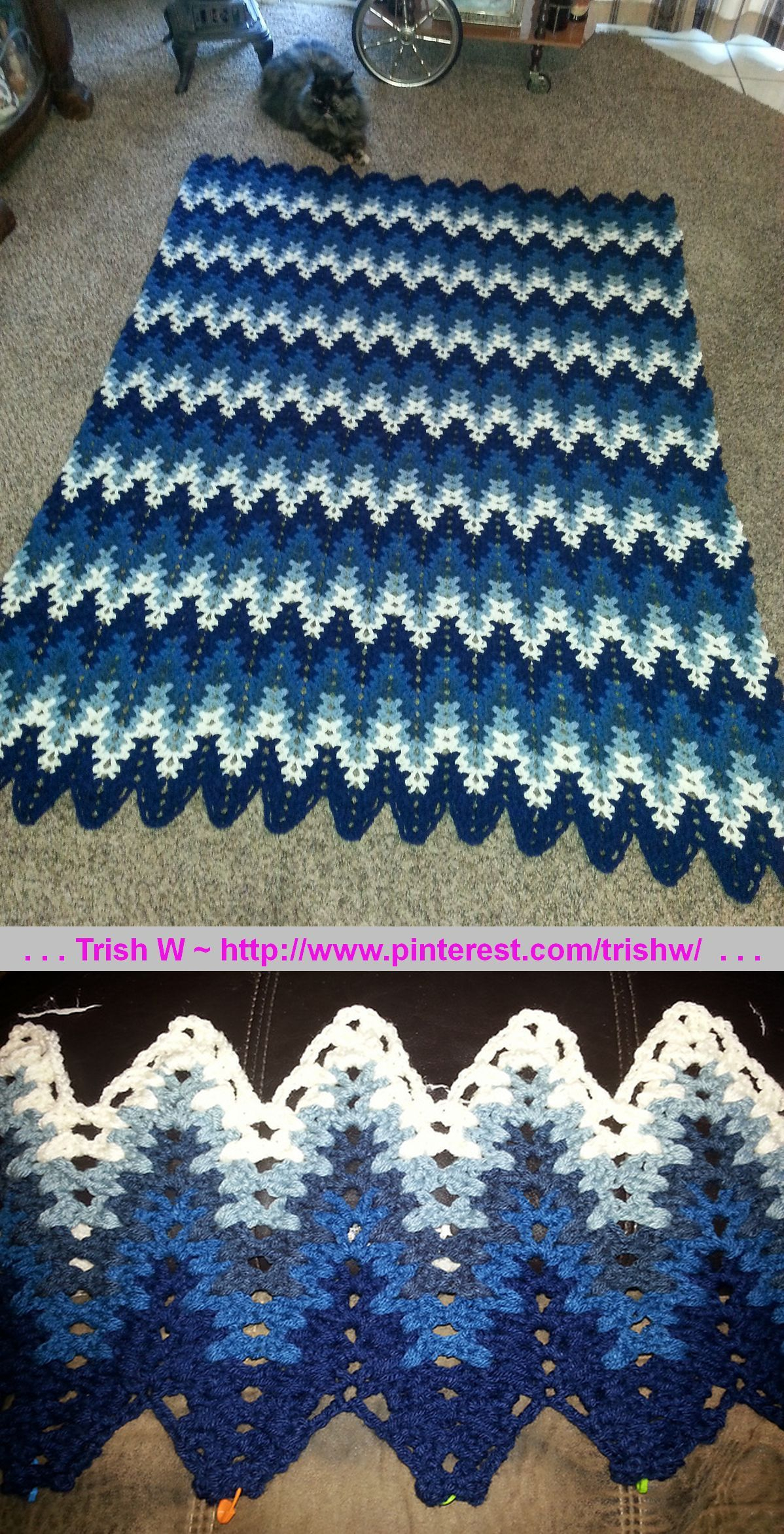 Ripple Pattern Crochet Nightshade Ripple Blanket Pattern Rae Blackledge Crochet