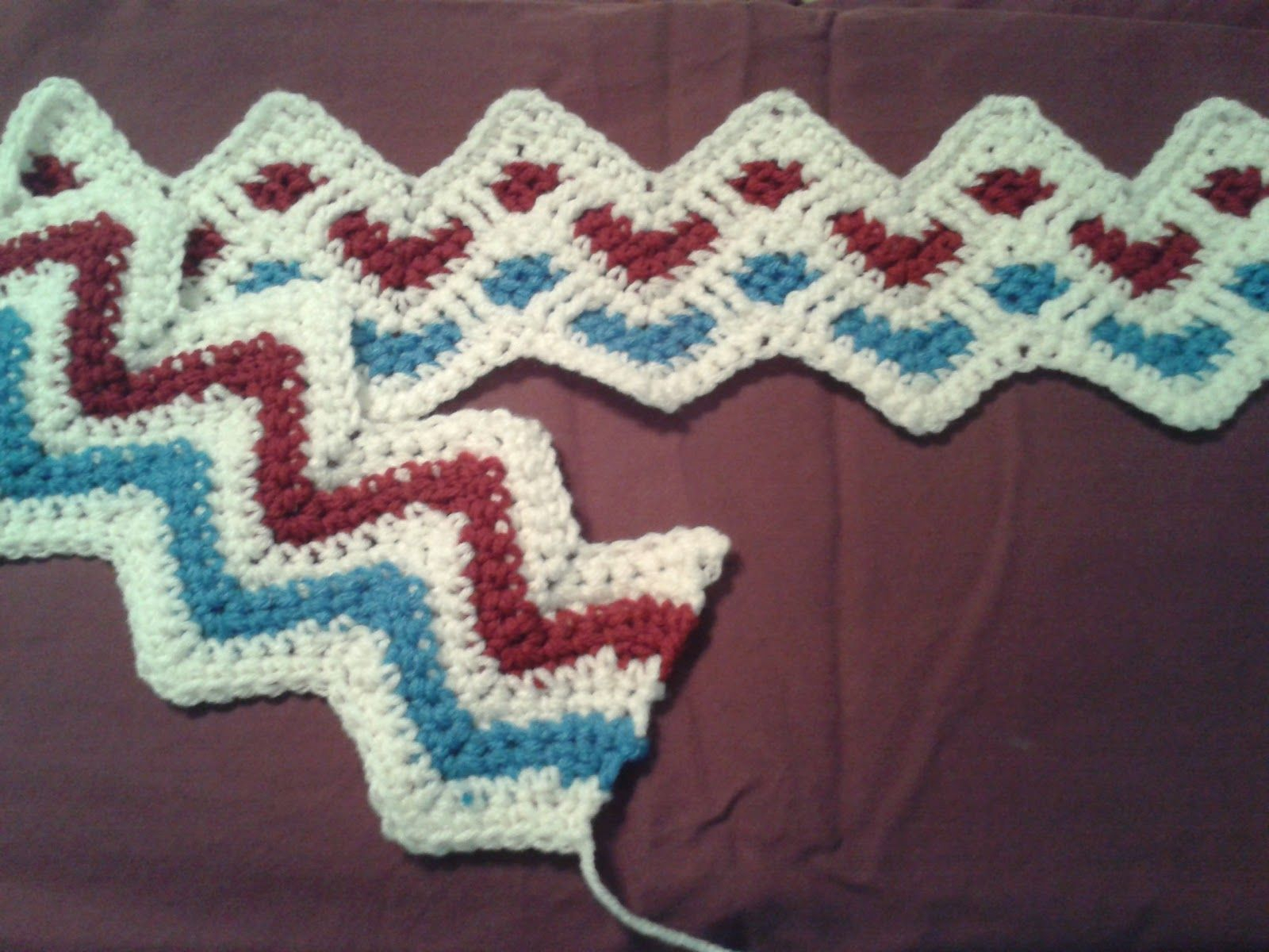 Ripple Pattern Crochet Sweetheart Ripple Afghan Pattern Free Google Search Crafts To
