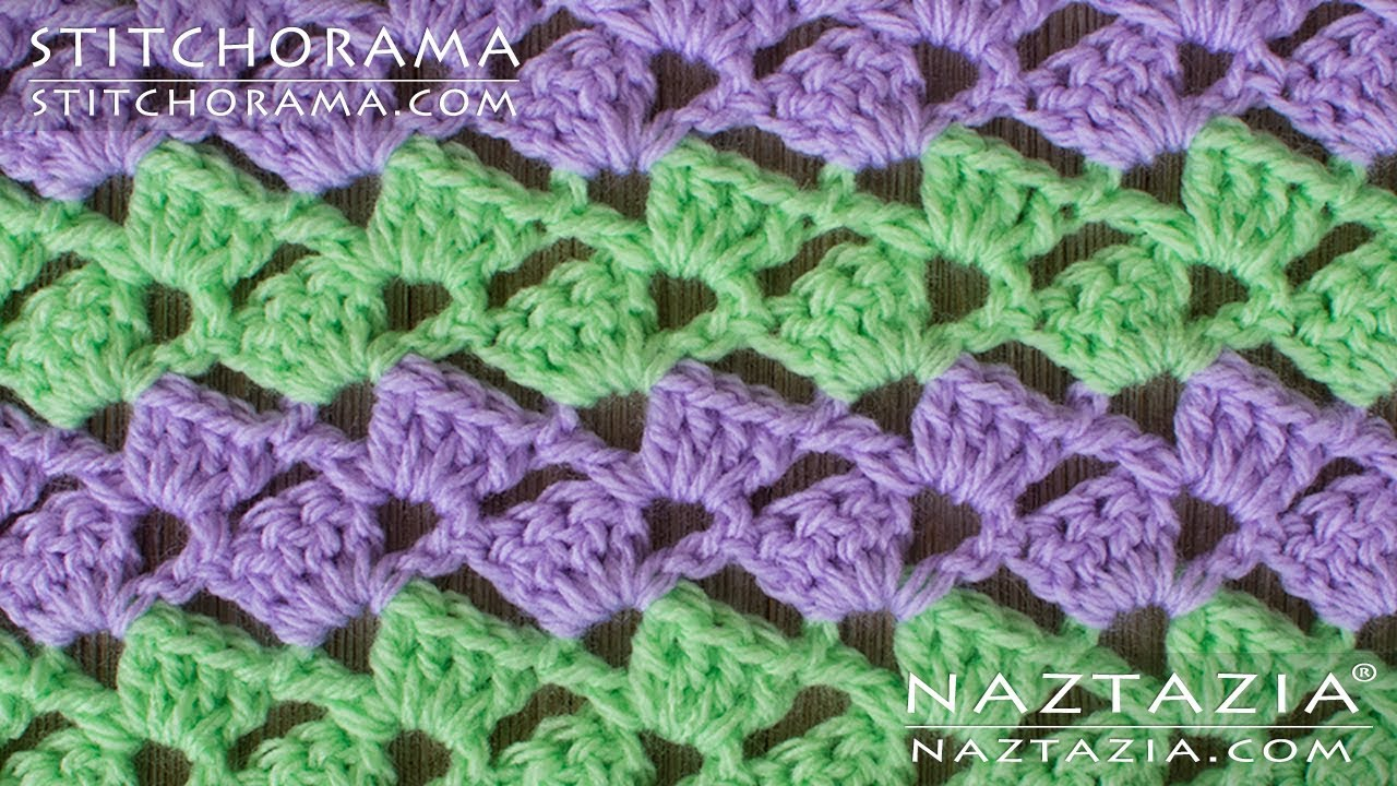 Shell Crochet Pattern Crochet Shell Stitch 002 Stitchorama Naztazia Youtube