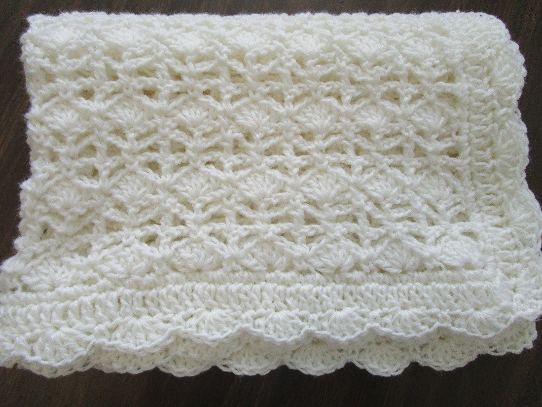 Shell Crochet Pattern Easy Crochet Blanket Pattern Blooming Shells Etsy