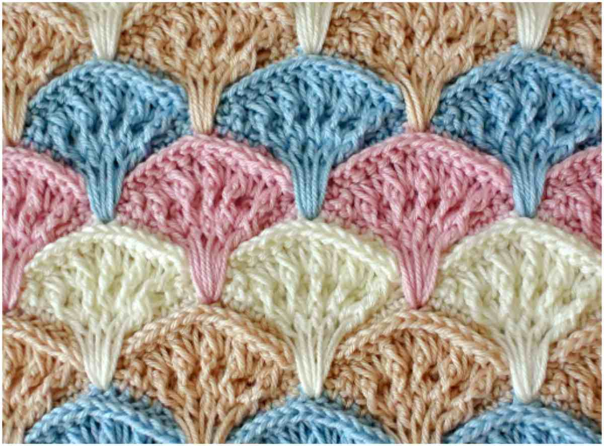 Shell Crochet Pattern Shell Textured Stitch Crochet Pattern Free Styles Idea