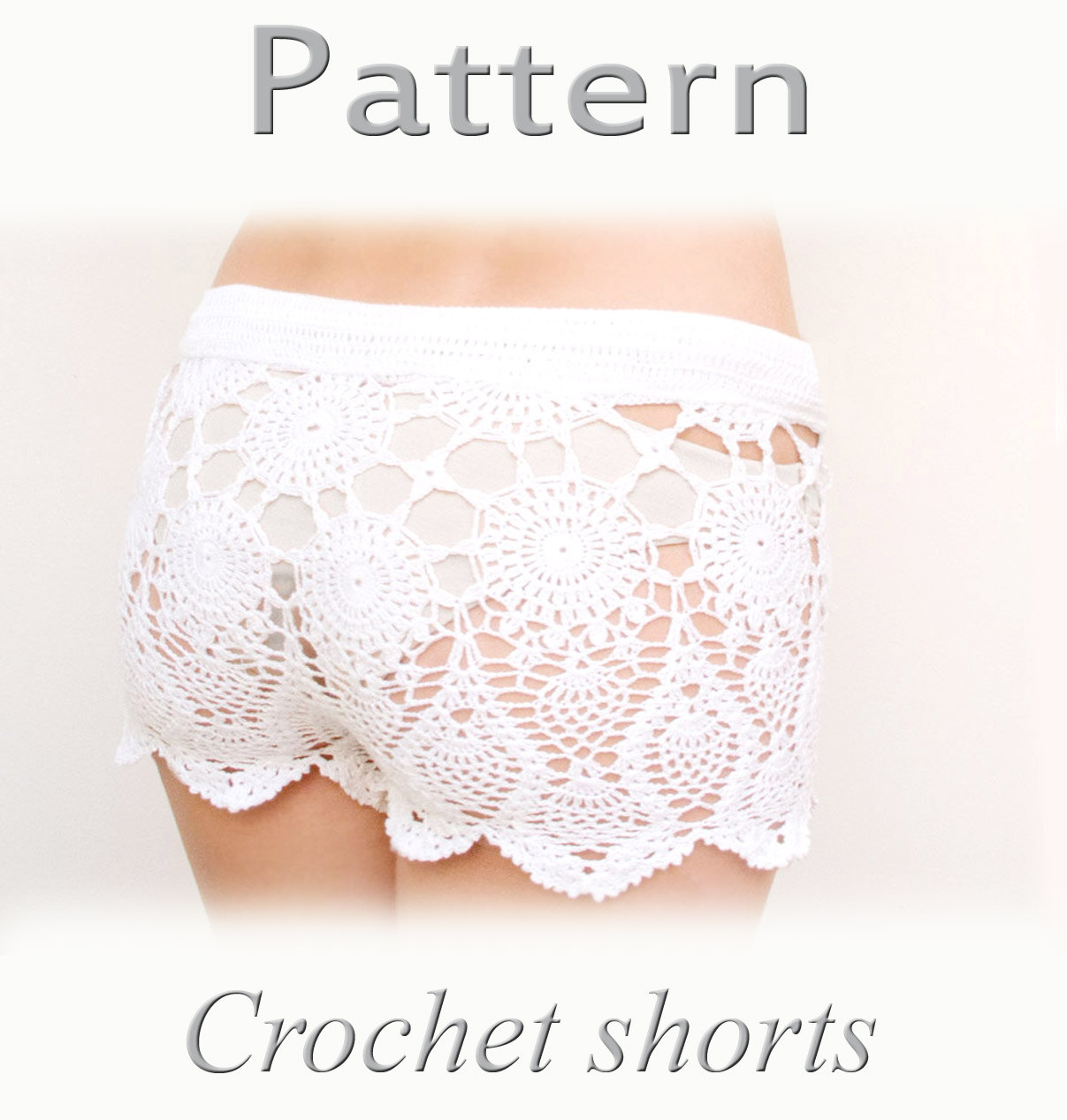 Shorts Crochet Pattern Pattern Crochet Beach Shorts In Cotton Pdf Crochet Shorts Kate