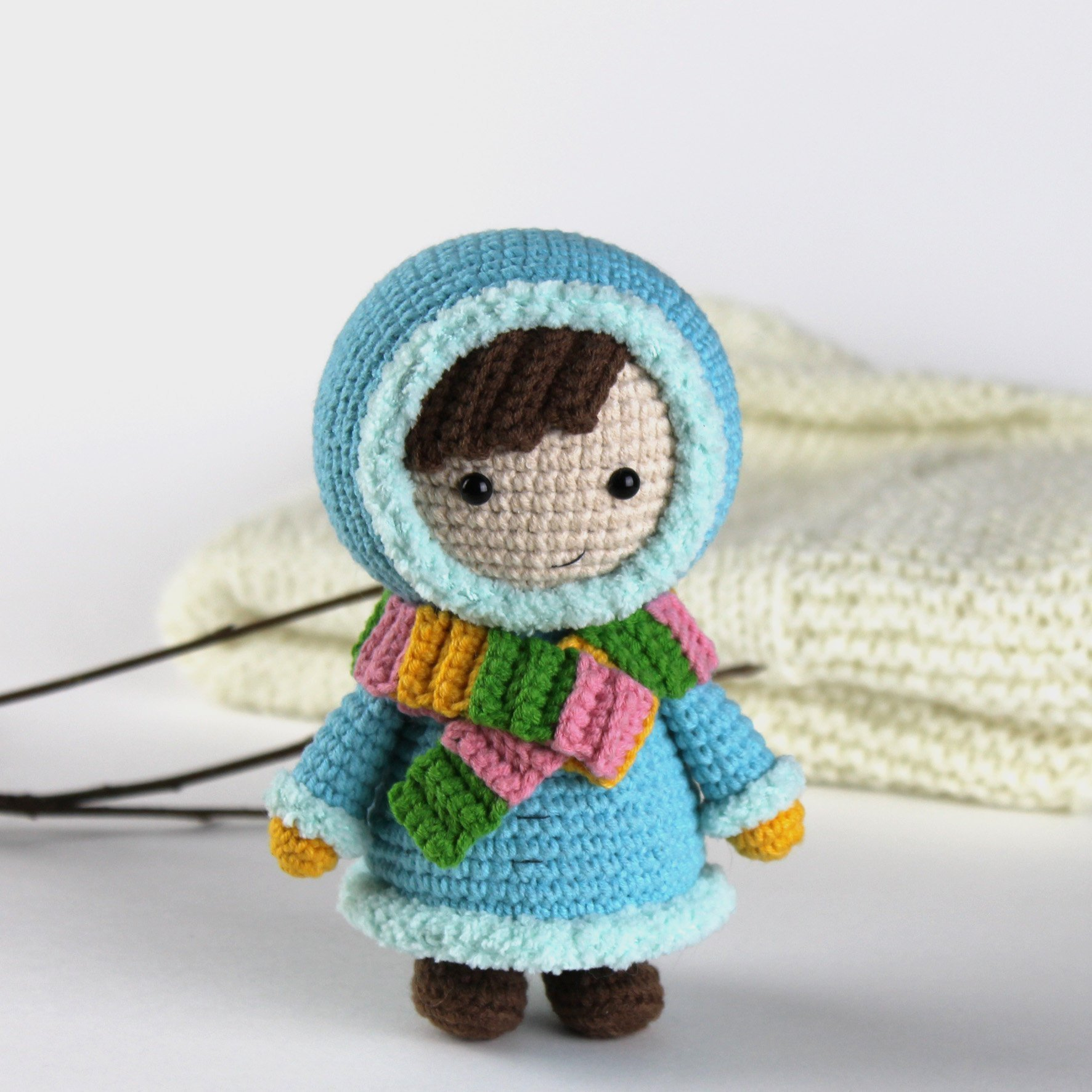 Simple Crochet Doll Pattern Amigurumi Doll Pattern Crochet Doll Eskimo Crochet Doll Etsy