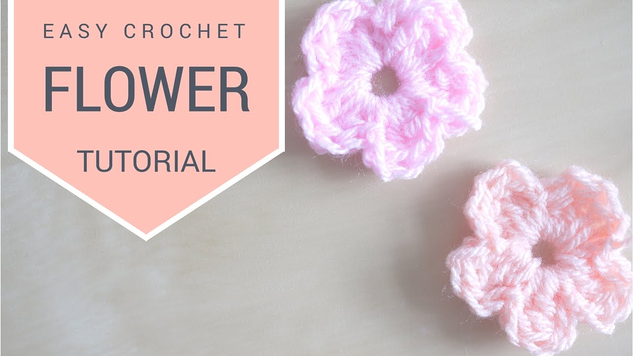 Simple Crochet Rose Pattern Crochet Simple Flower Tutorial Bella Coco Youtube