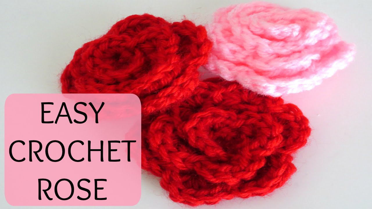 Simple Crochet Rose Pattern How To Crochet A Rose Youtube