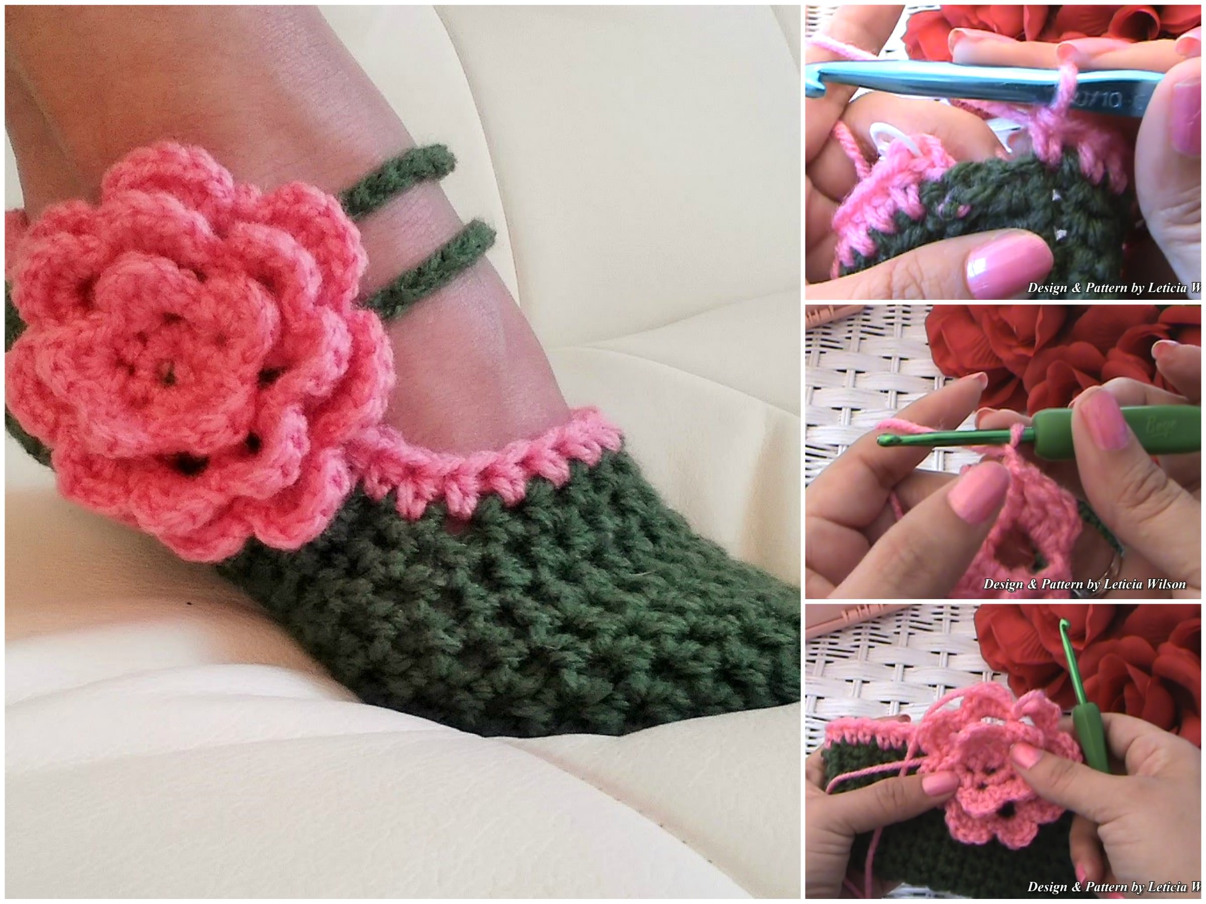 Simple Crochet Slippers Pattern Crochet Women Slippers Free Pattern
