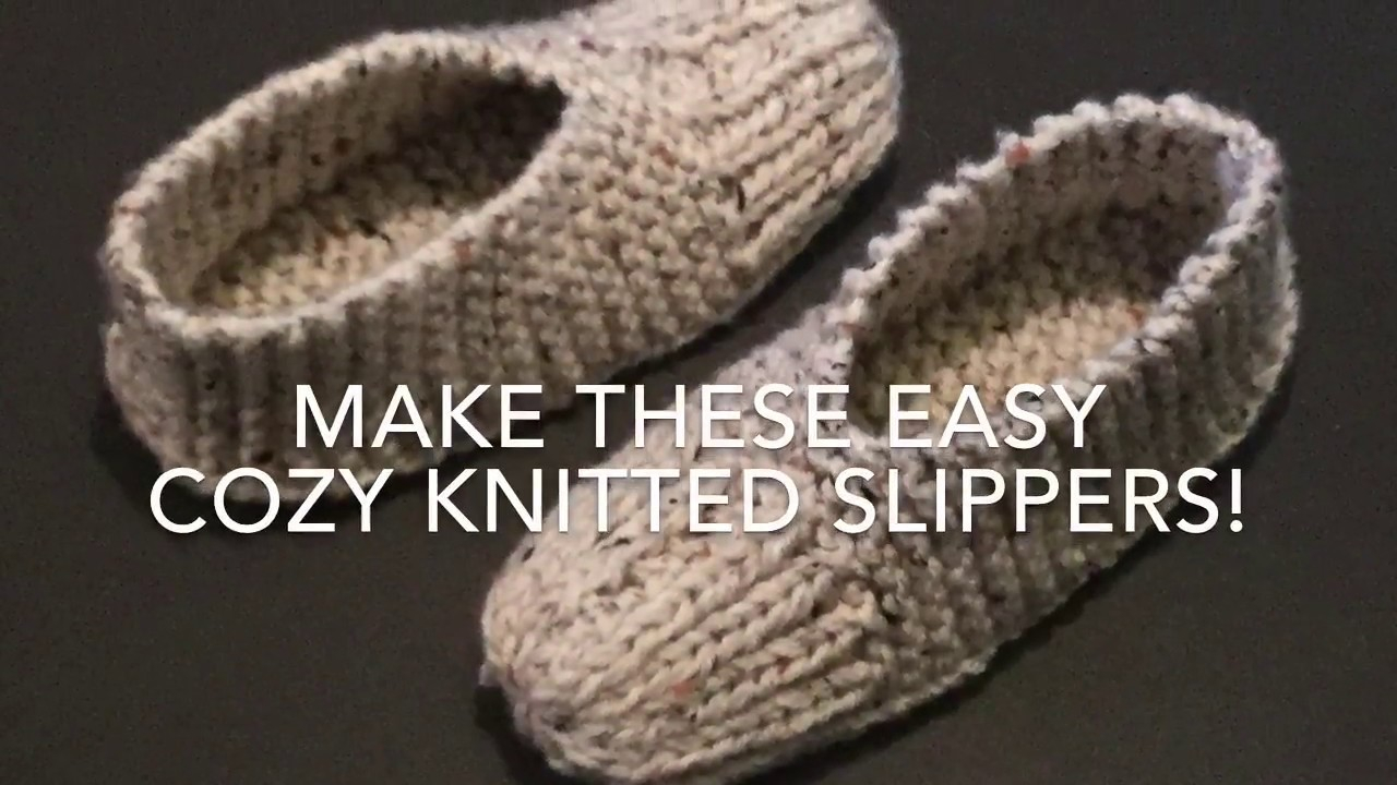 Simple Crochet Slippers Pattern Knitted Slippers Easy For Beginners Youtube