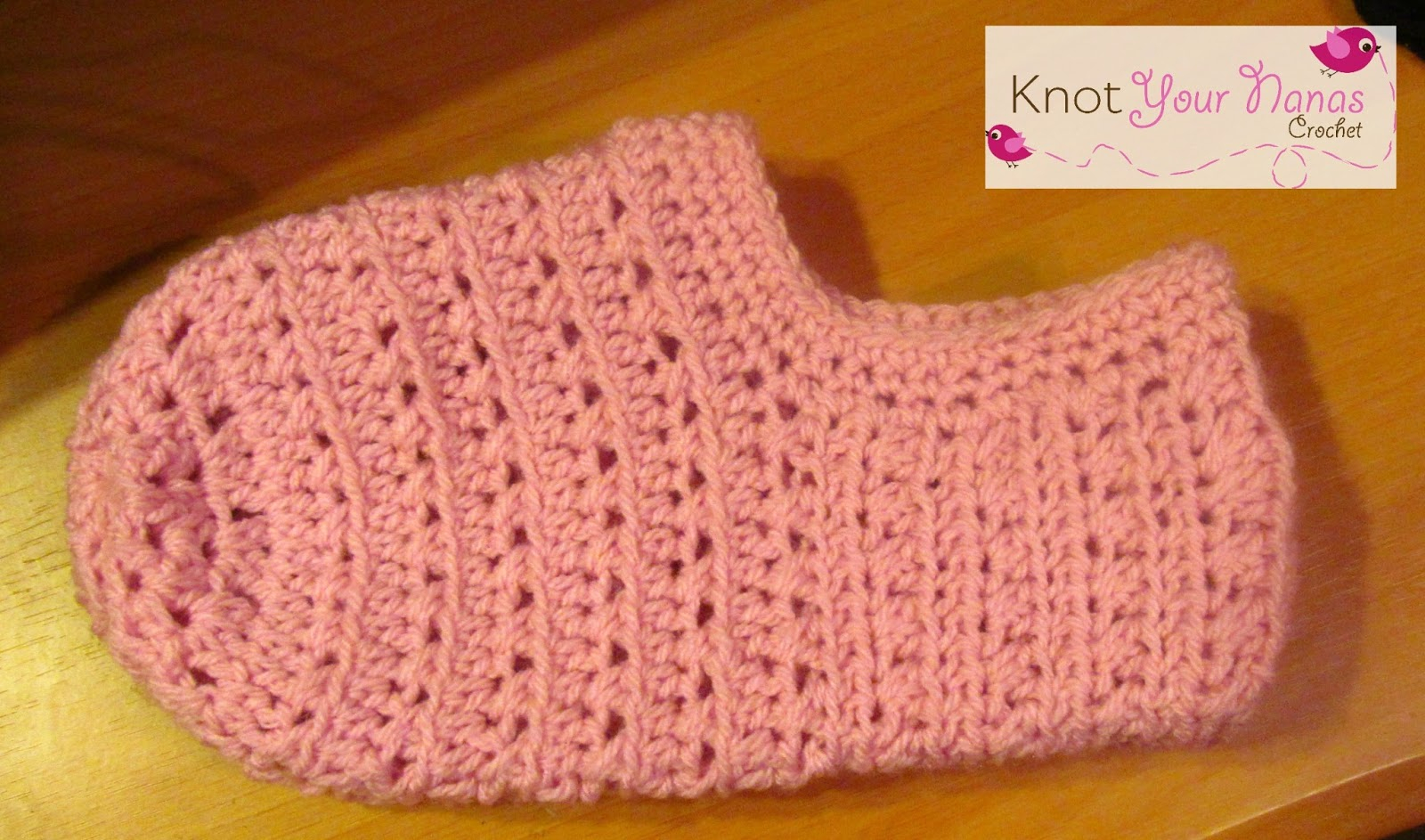Simple Crochet Slippers Pattern Knot Your Nanas Crochet Womens Slippers