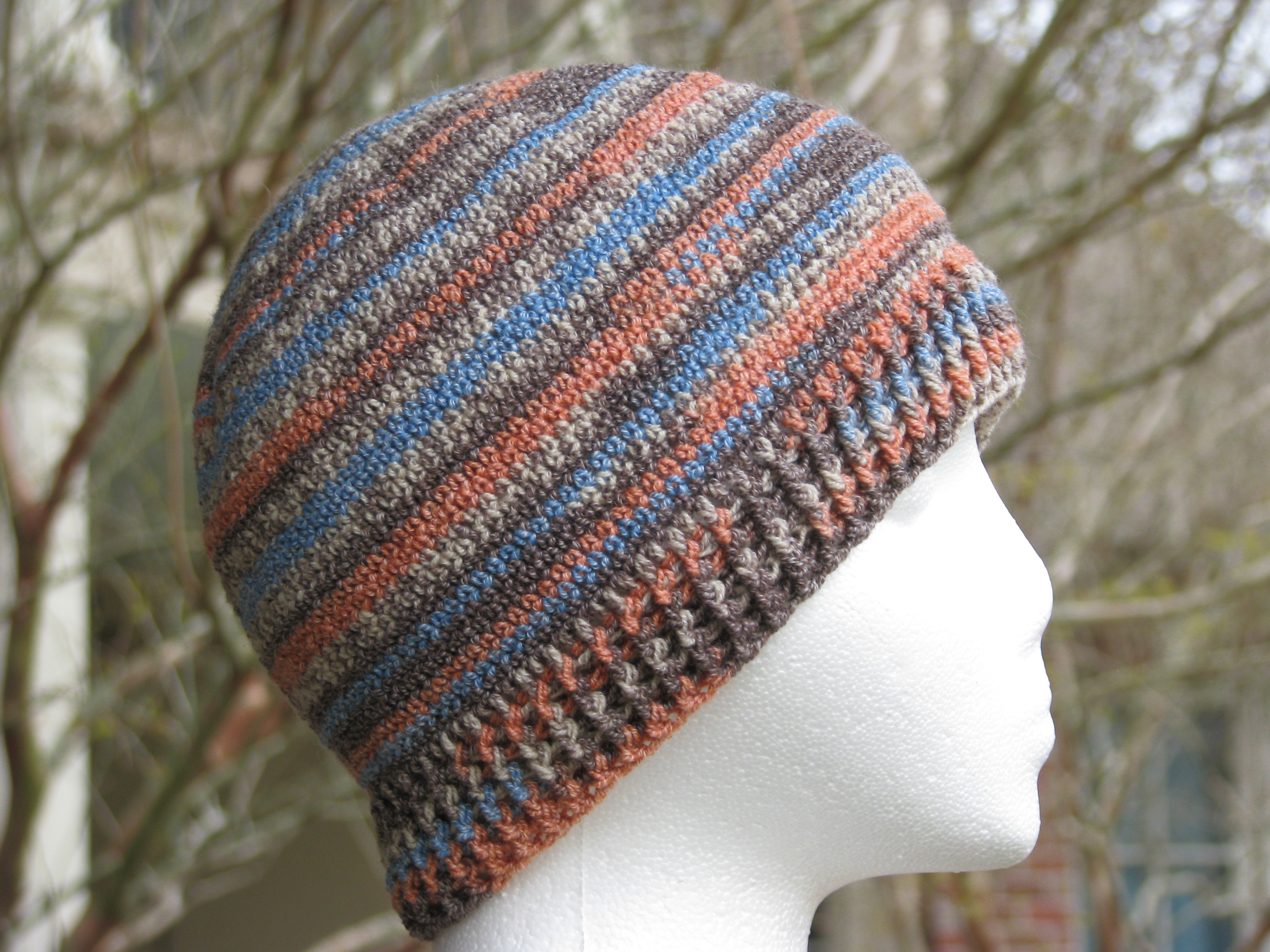 Single Crochet Beanie Pattern Free Tutorial Crochet Sock Yarn Hat Sheepishly Sharing