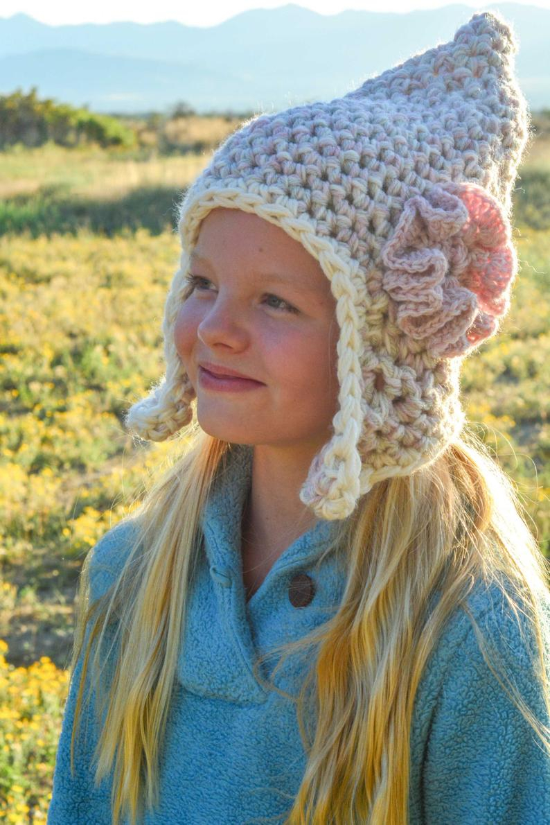 Single Crochet Earflap Hat Pattern Crochet Hat Pattern Earflap Hats For Men Women Girls Boys Etsy